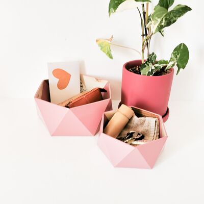 PATCHWORK Baskets - old pink