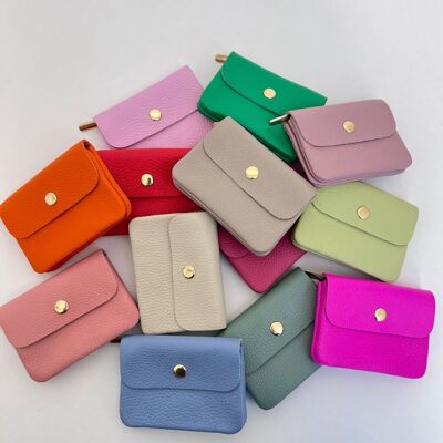 Portefeuille 'Blush' | 100% cuir | Couleurs multiples