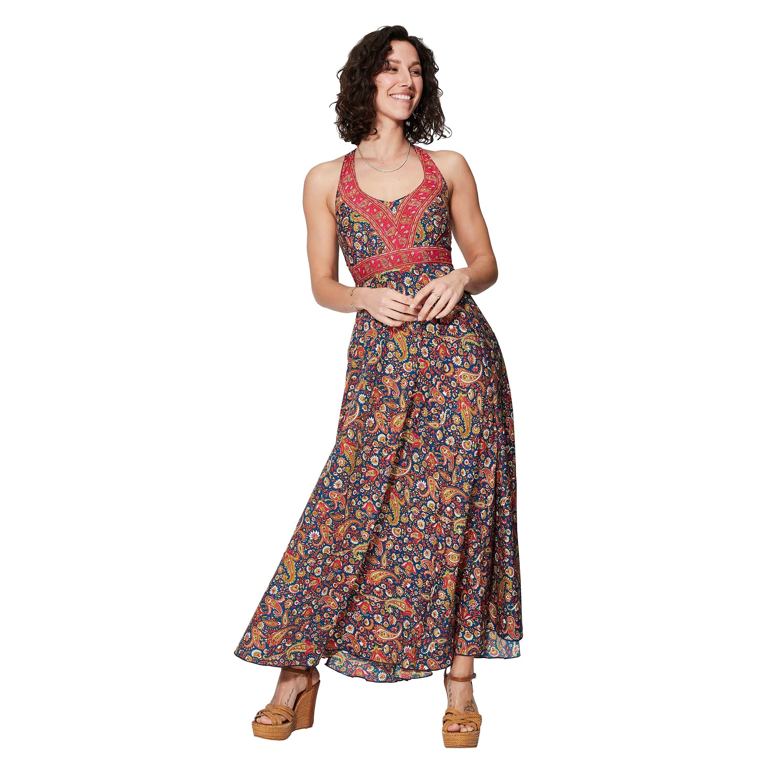 LANGES ÄRMELLOSES SOMMERKLEID MBM0006K