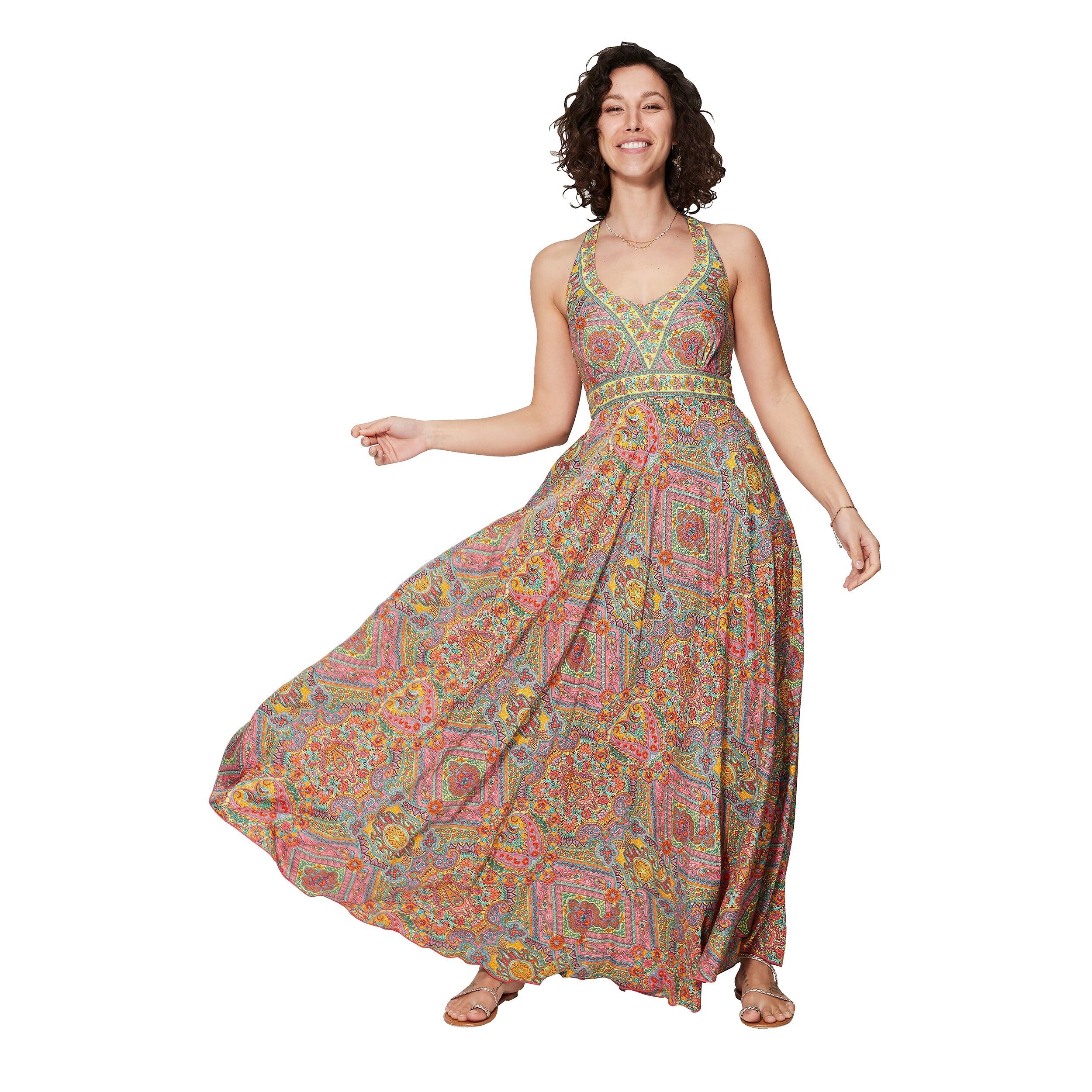 LANGES ÄRMELLOSES SOMMERKLEID MBM0006N