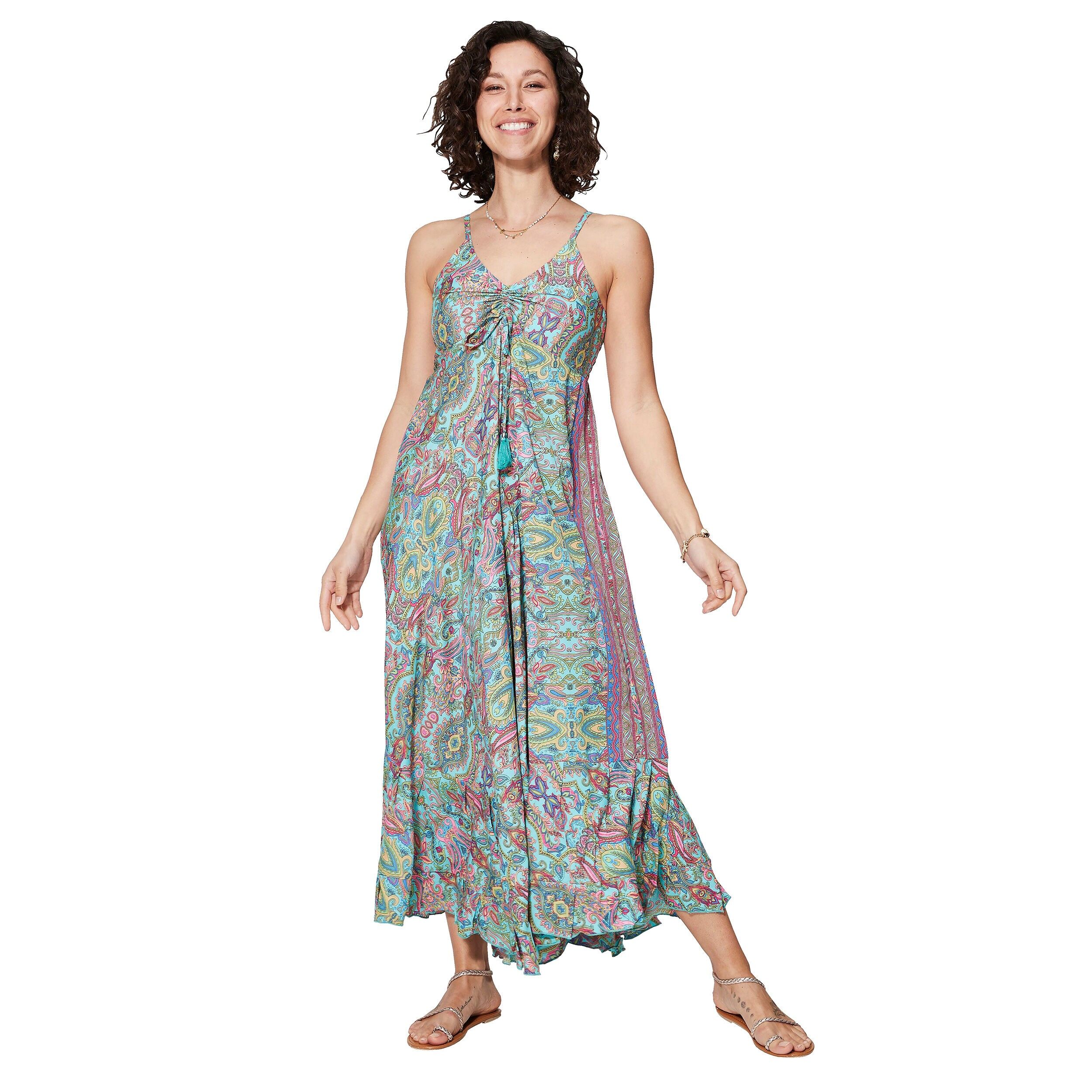 LANGES ÄRMELLOSES SOMMERKLEID MBM0007A