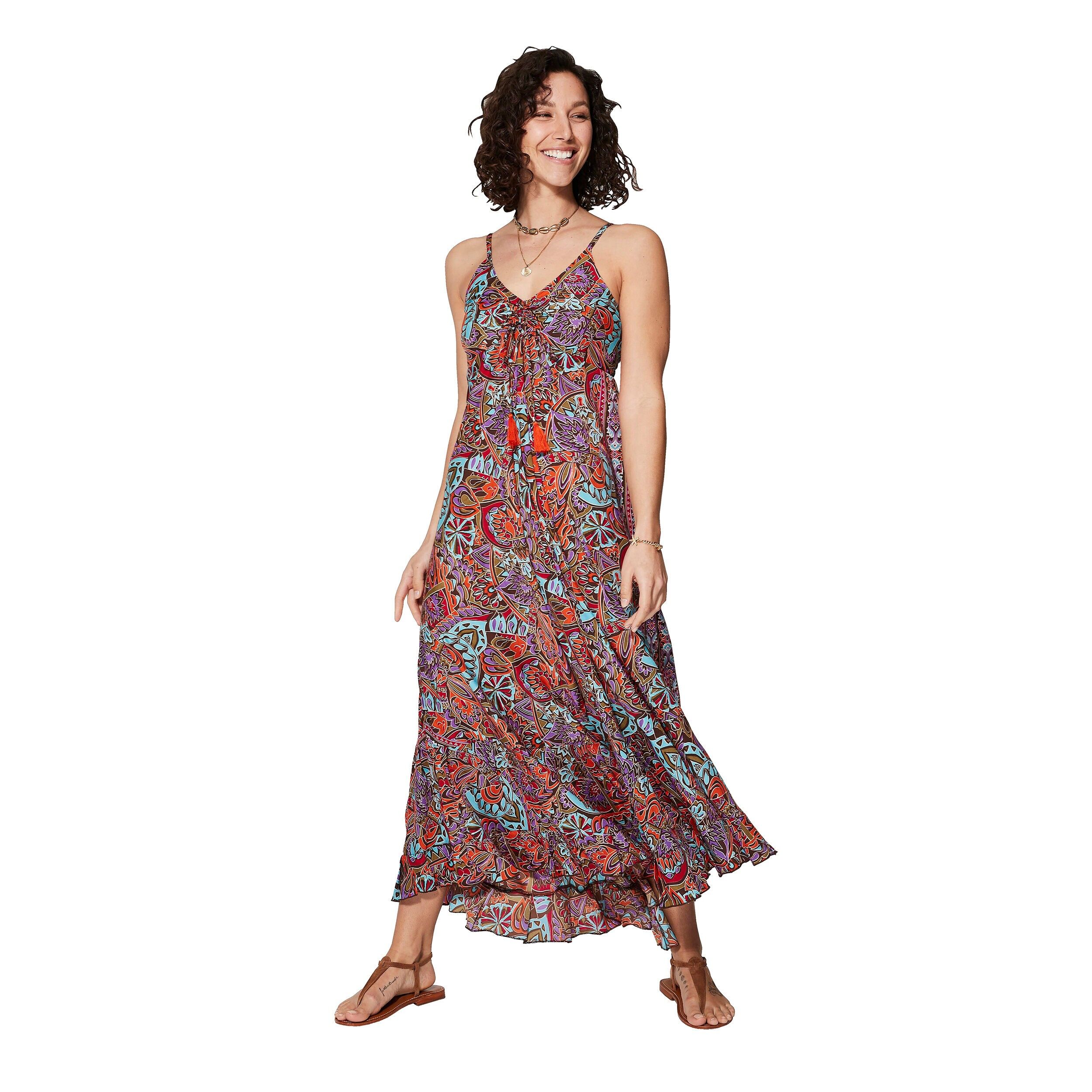 LANGES ÄRMELLOSES SOMMERKLEID MBM0007B