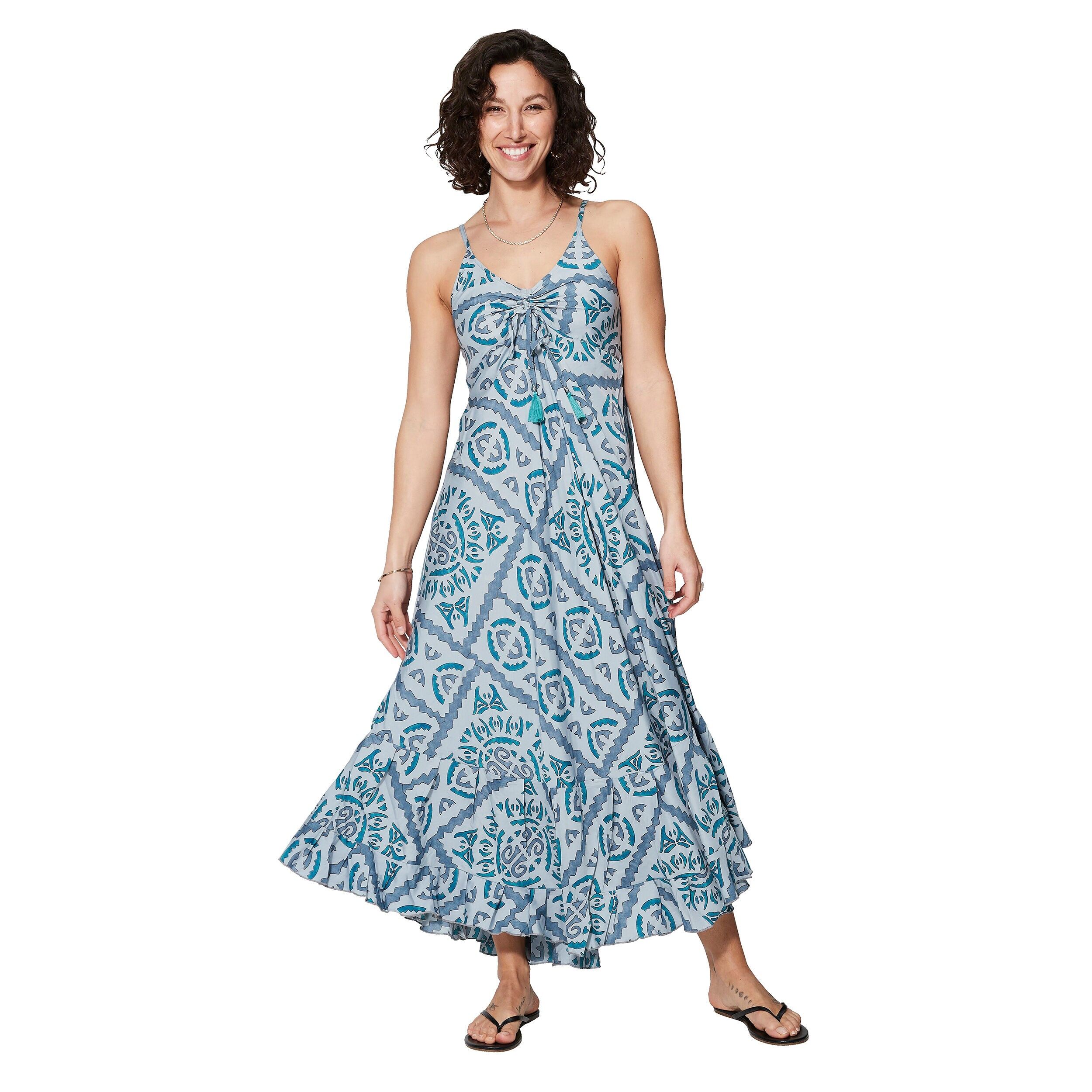 LANGES ÄRMELLOSES SOMMERKLEID MBM0007C