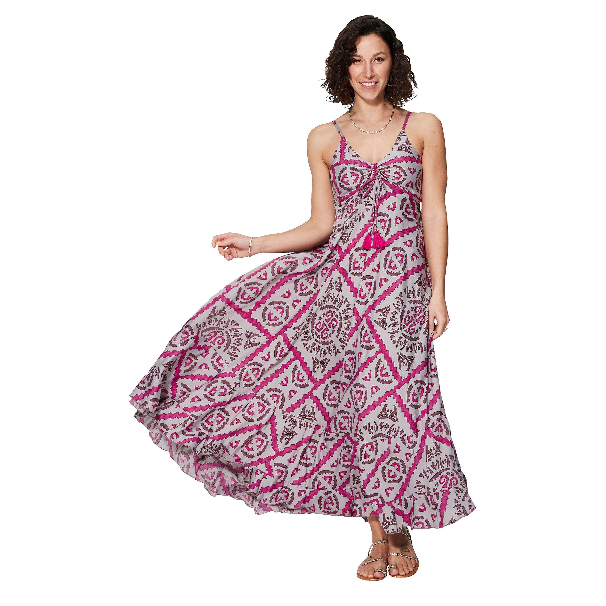 LANGES ÄRMELLOSES SOMMERKLEID MBM0007D