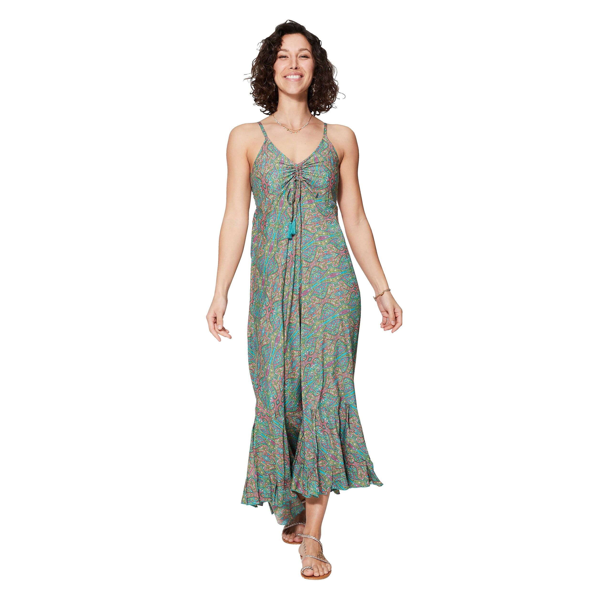 LANGES ÄRMELLOSES SOMMERKLEID MBM0007E