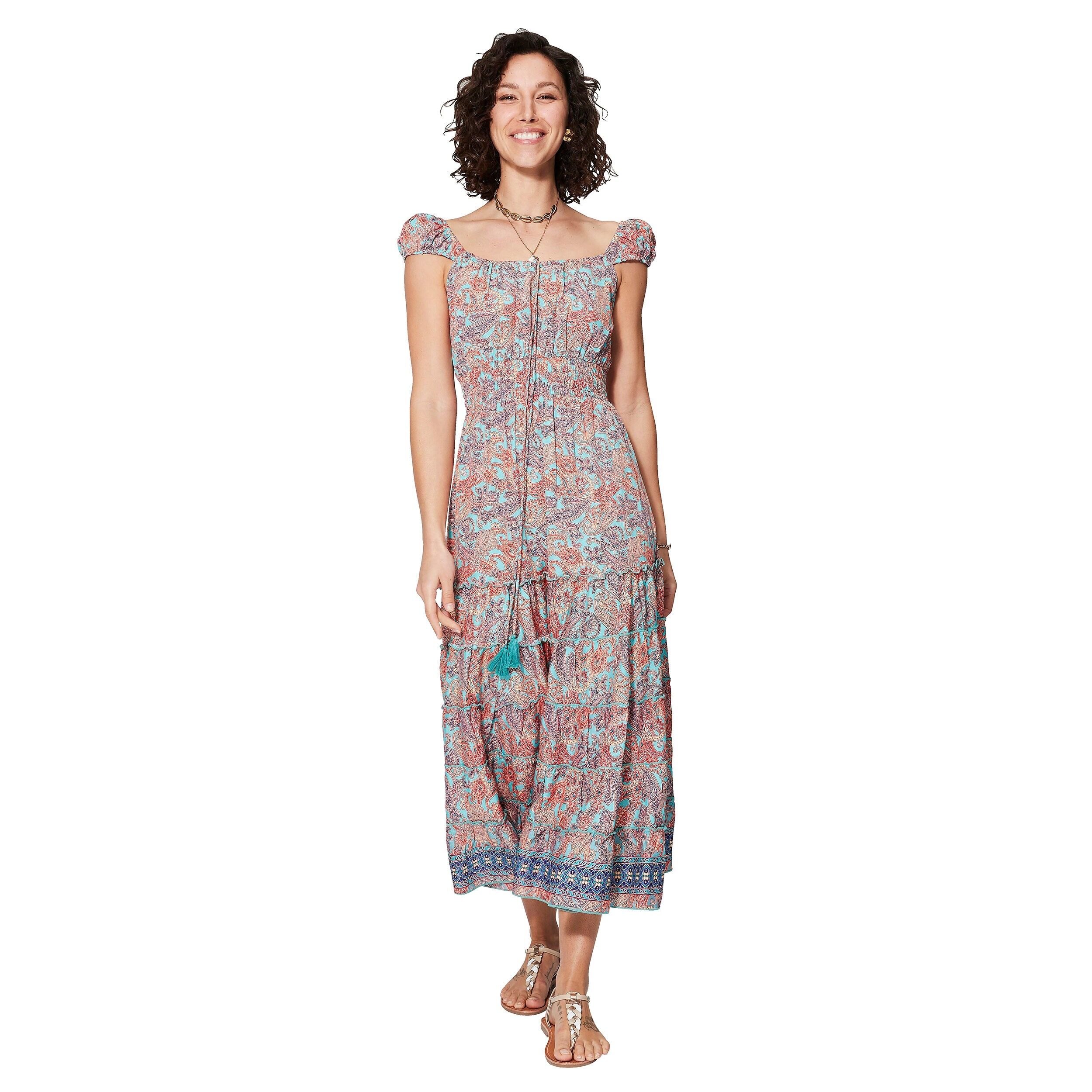 LANGES ÄRMELLOSES SOMMERKLEID MBM0008F