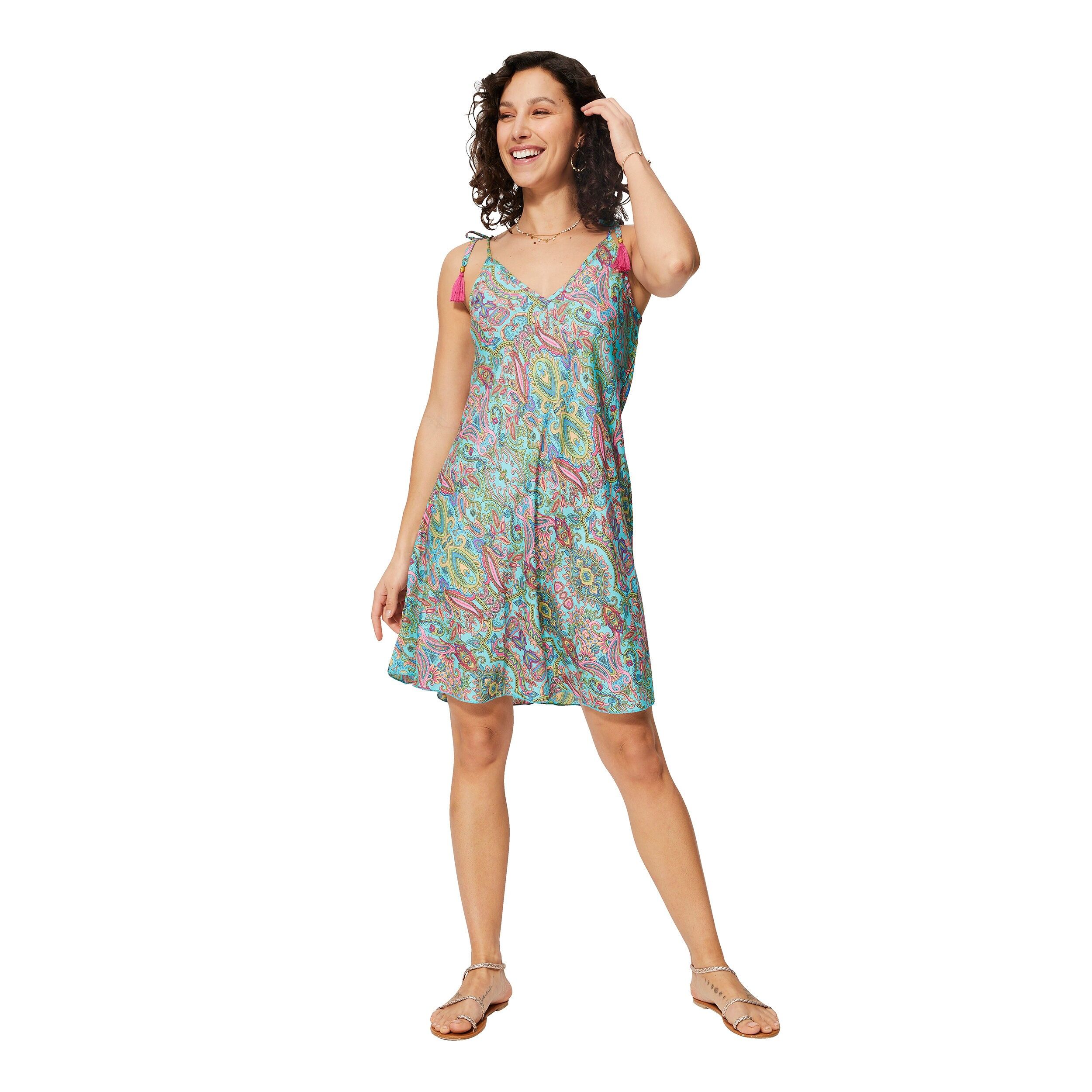 KURZES ÄRMELLOSES SOMMERKLEID MBR0050A