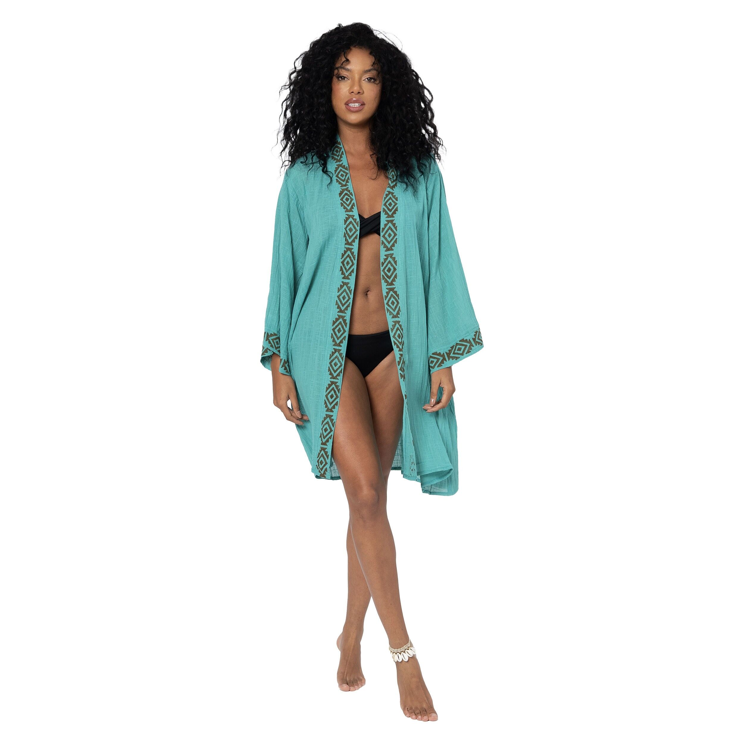 MITTELLANGER SOMMERKIMONO MIT 3/4-ÄRMELN MBKIM3002B