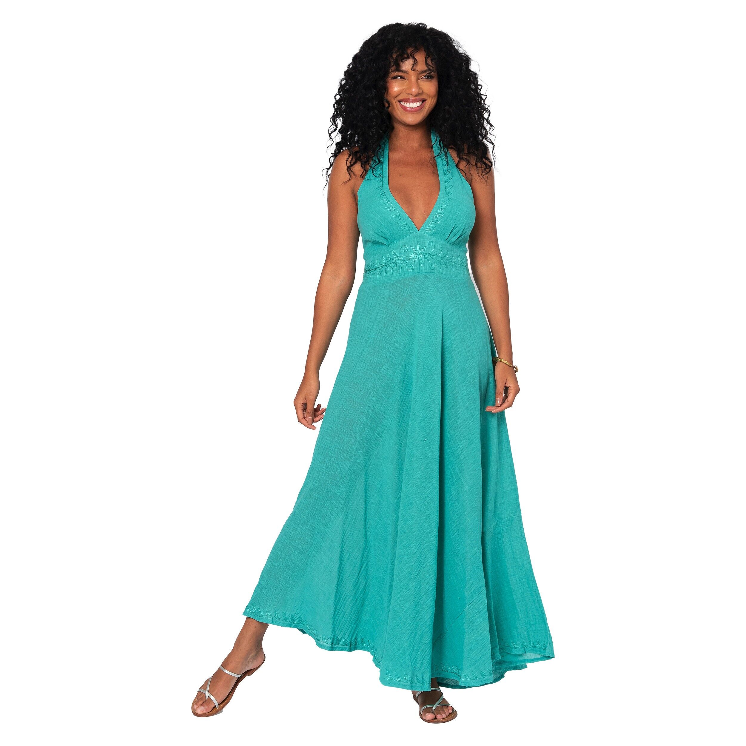 LANGES ÄRMELLOSES SOMMERKLEID MBM3003C