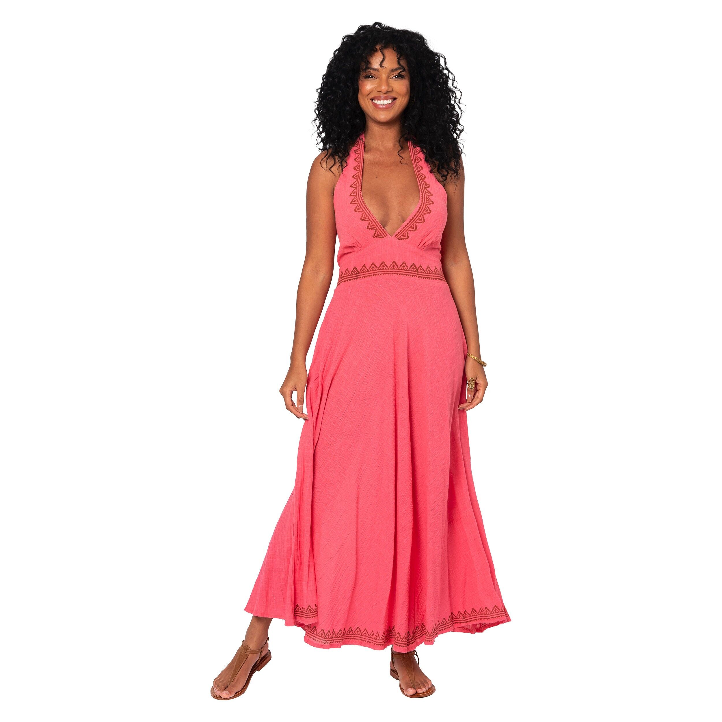 LANGES ÄRMELLOSES SOMMERKLEID MBM3004C