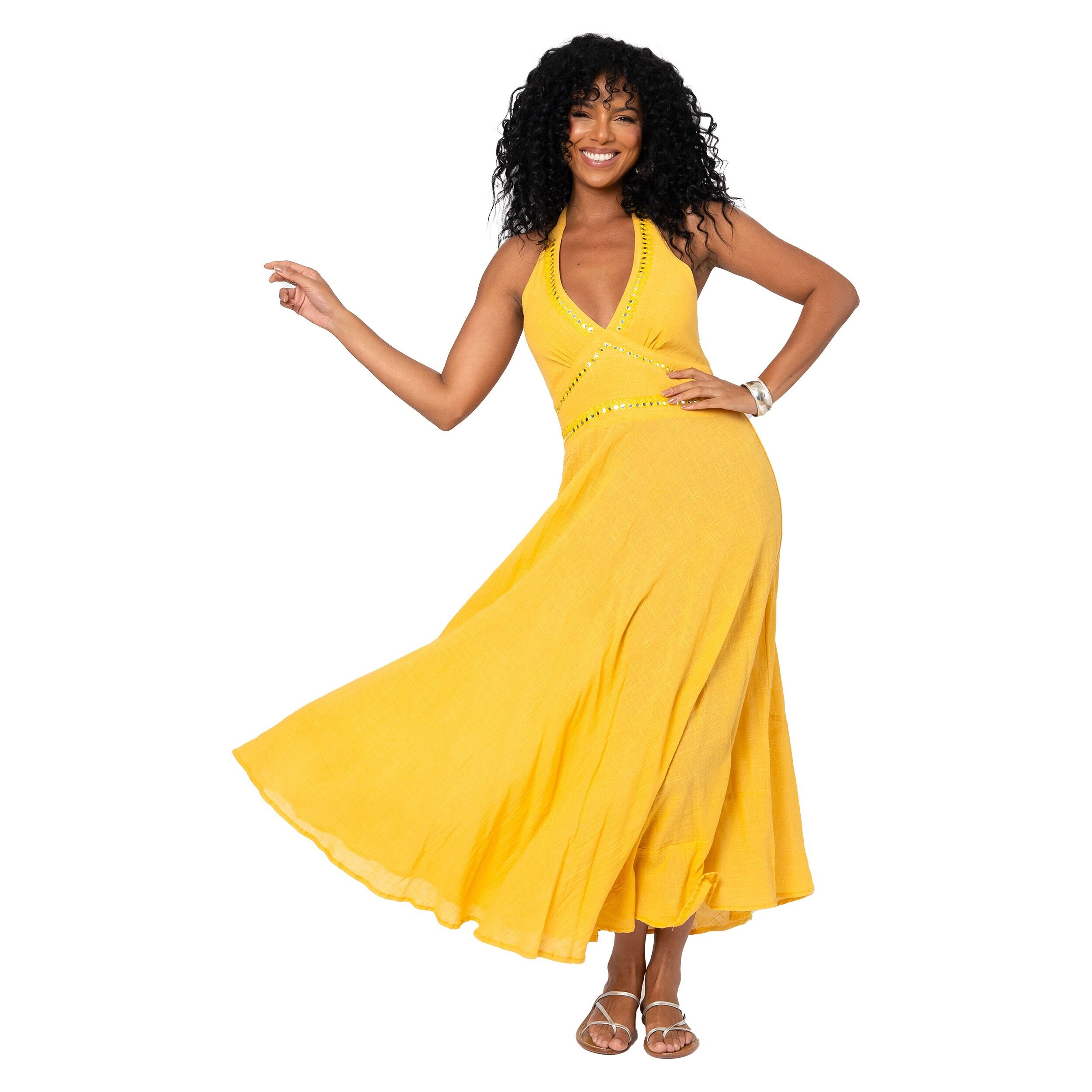 Langes ärmelloses Sommerkleid MBM3005B