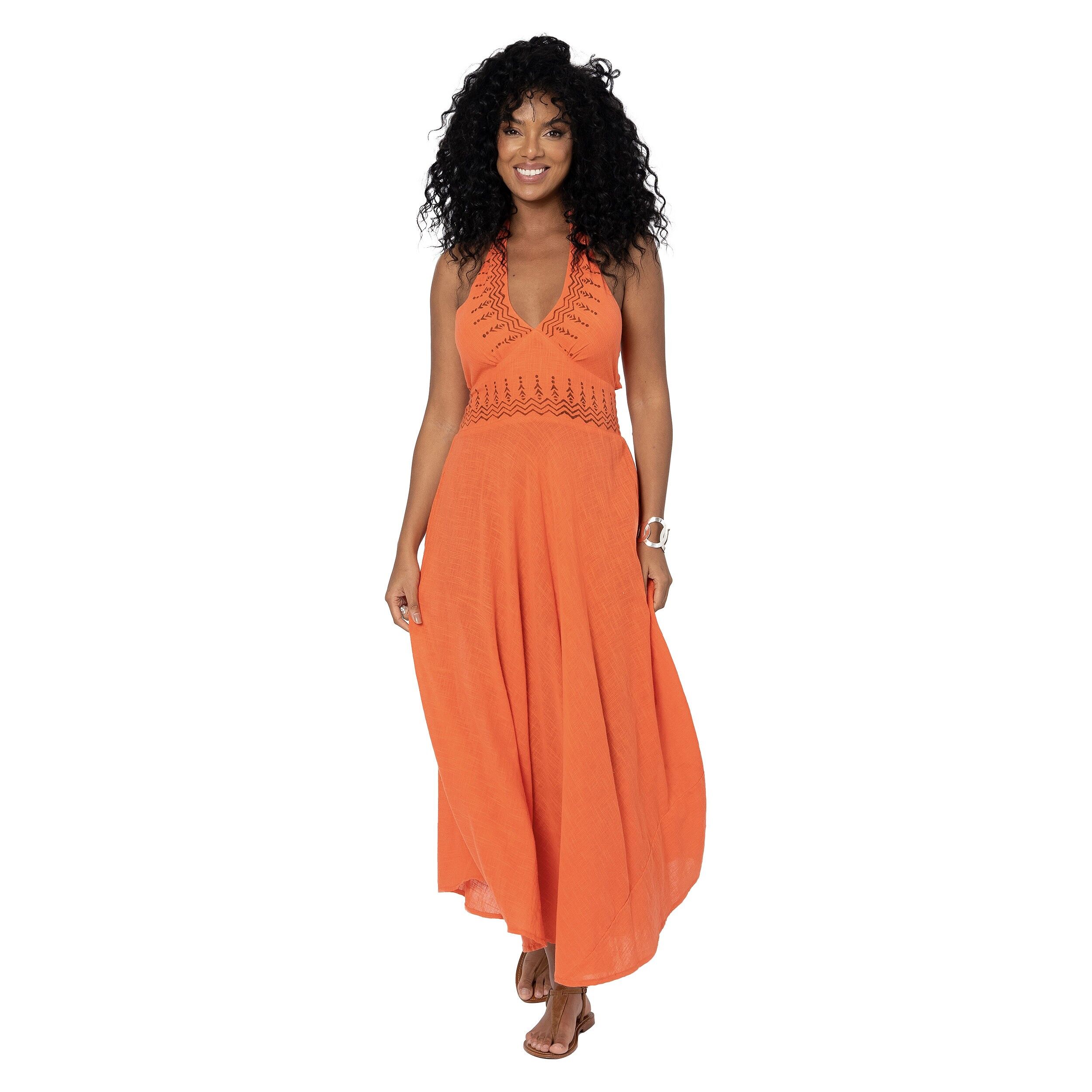 LANGES ÄRMELLOSES SOMMERKLEID MBM3007C