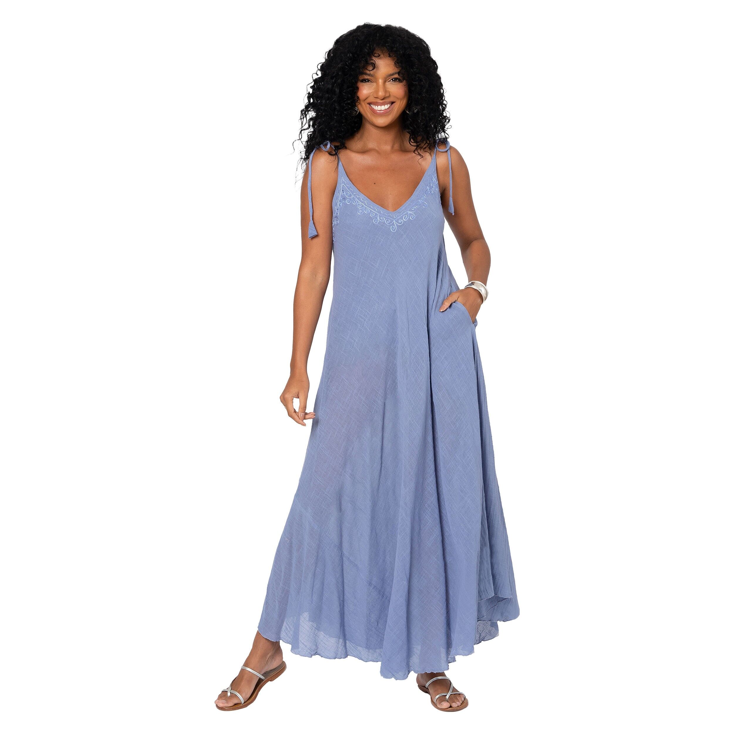 LANGES ÄRMELLOSES SOMMERKLEID MBM3009A