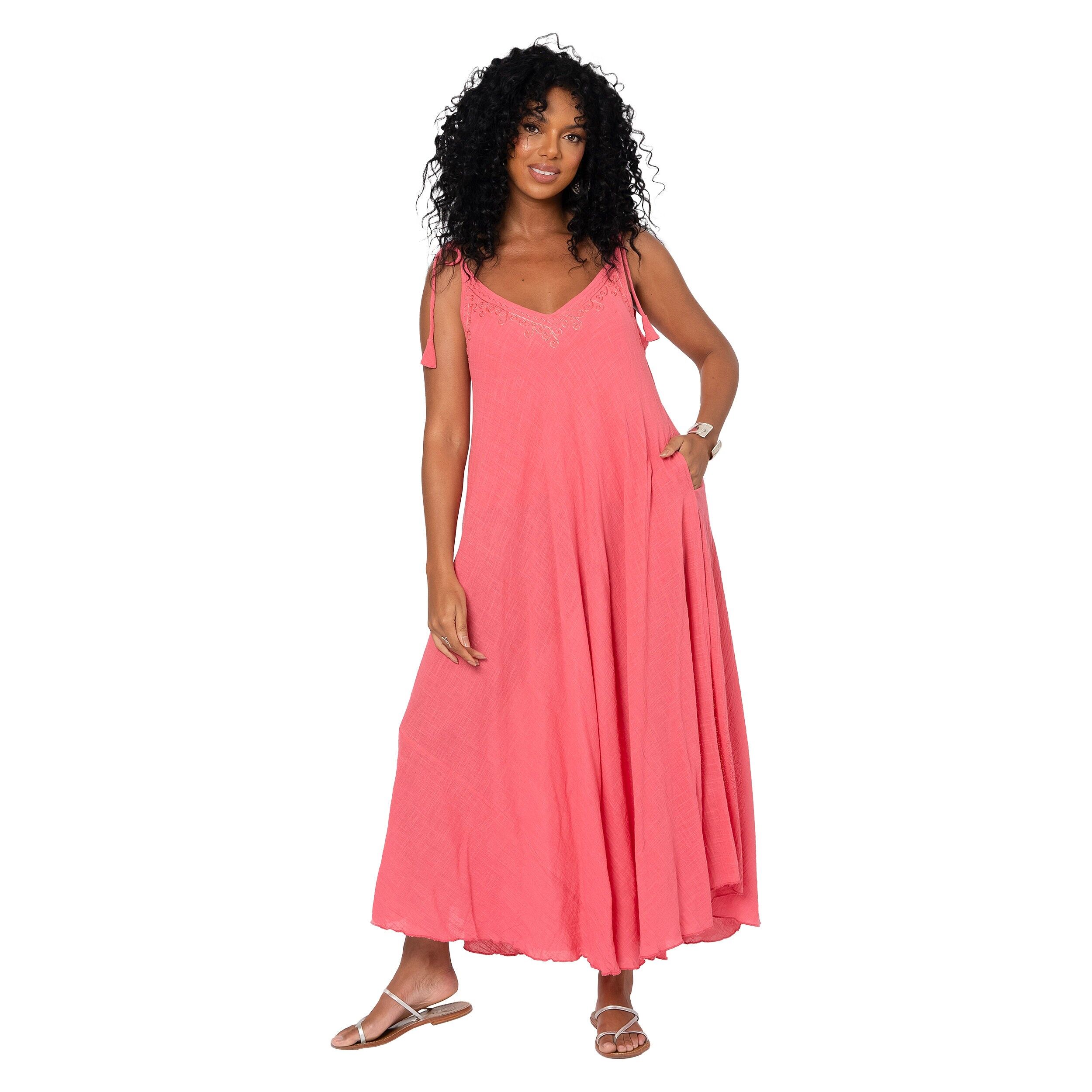 Langes ärmelloses Sommerkleid MBM3009B