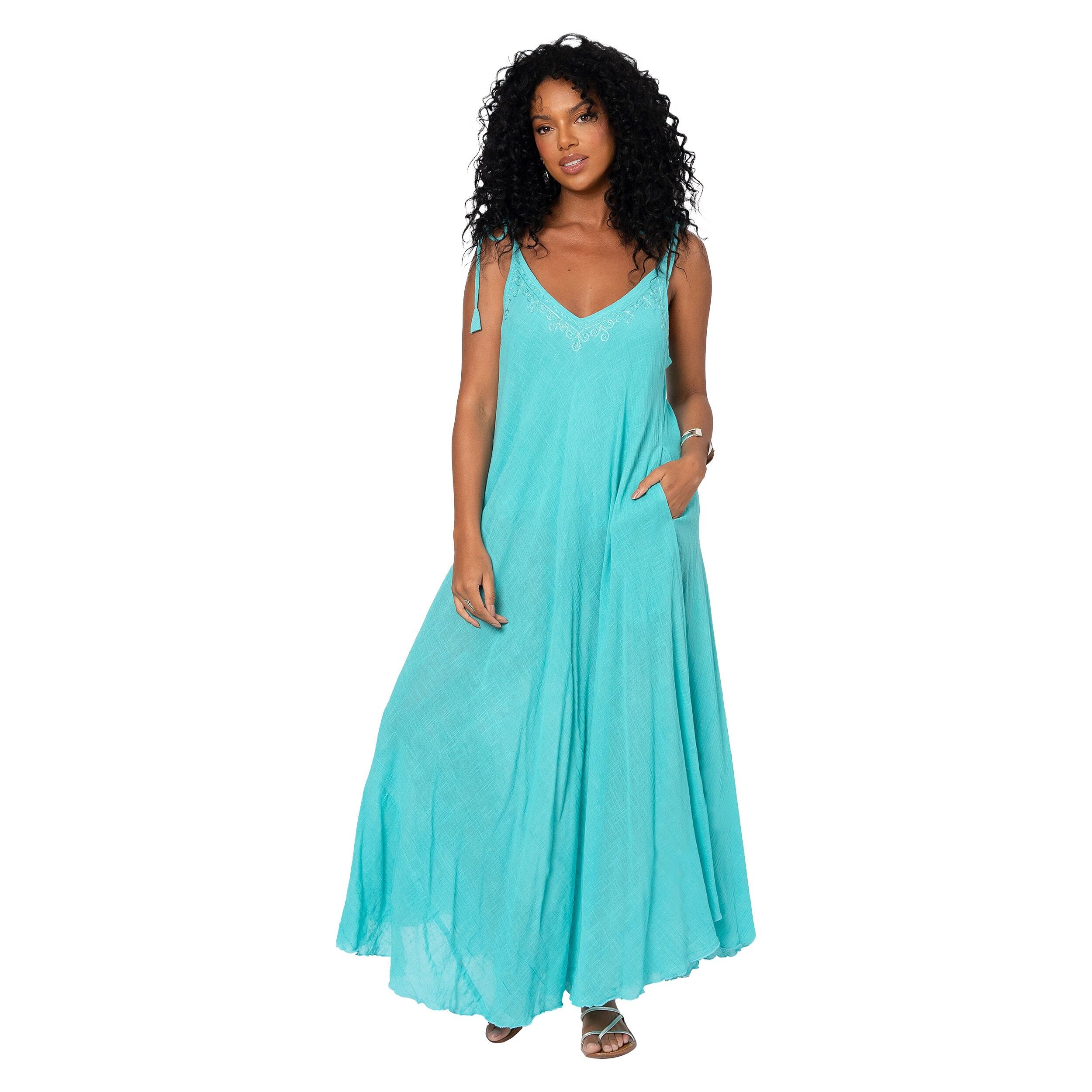 Langes ärmelloses Sommerkleid MBM3009C