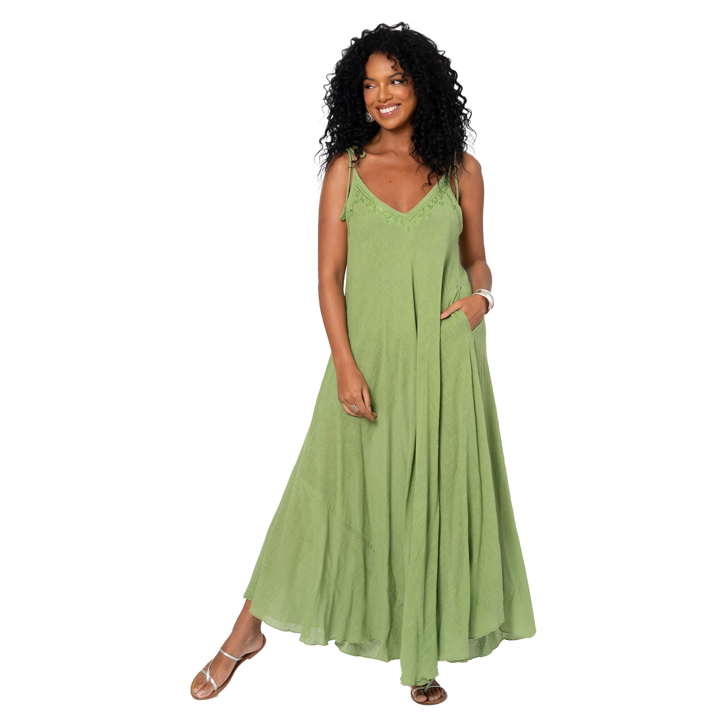 LANGES ÄRMELLOSES SOMMERKLEID MBM3009D