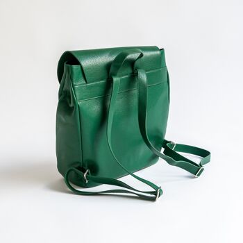 ELLE le sac à dos en cuir vert 3
