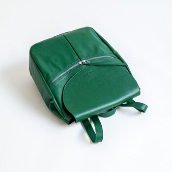 ELLE le sac à dos en cuir vert 4