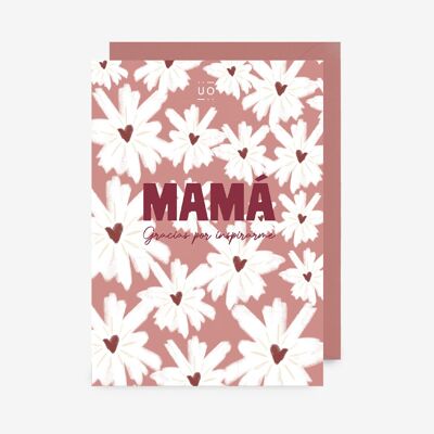 Postcard "Mom, thank you for inspiring me"