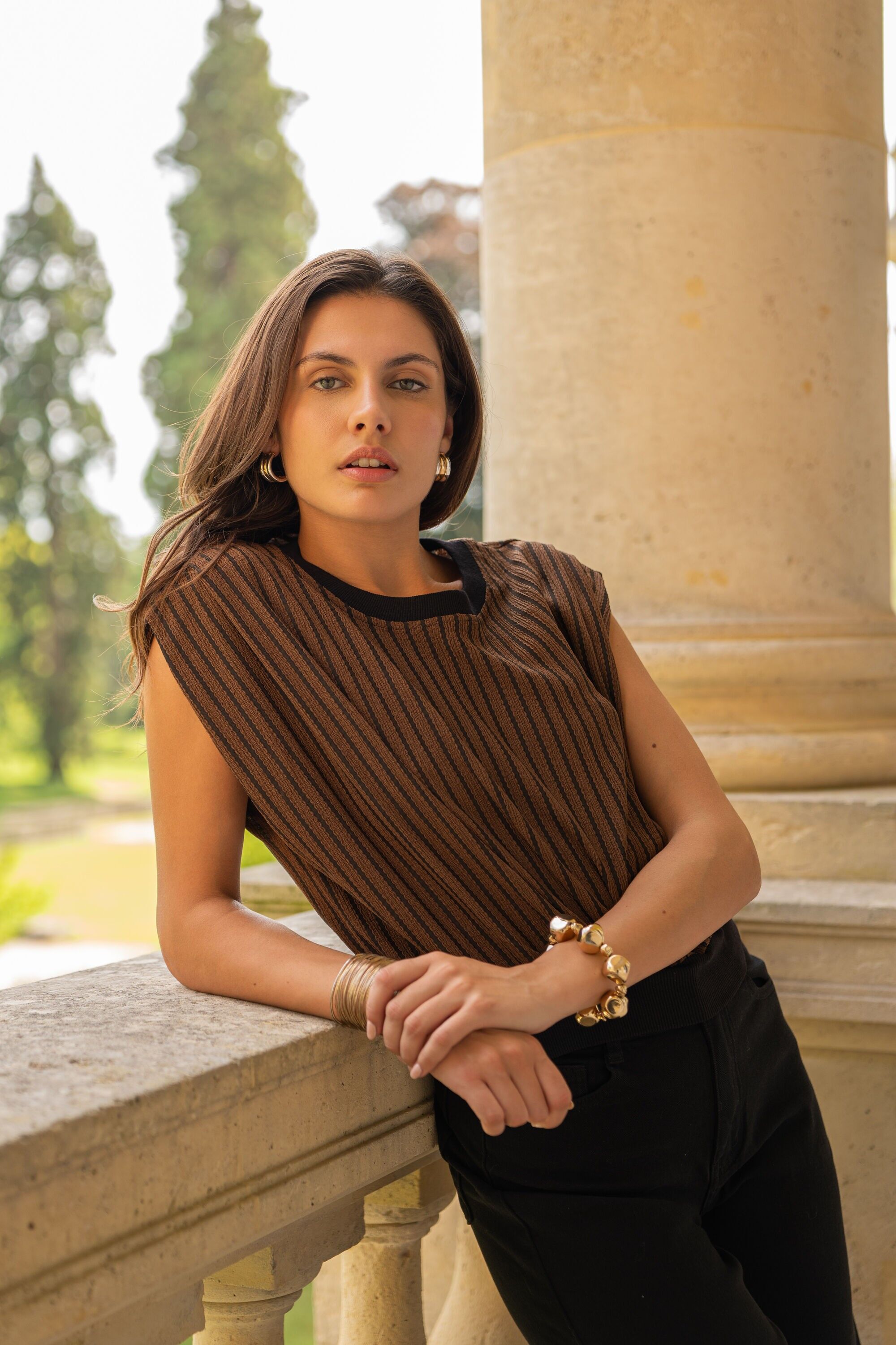 T-shirt casual in rete Alizée - CK08203-2