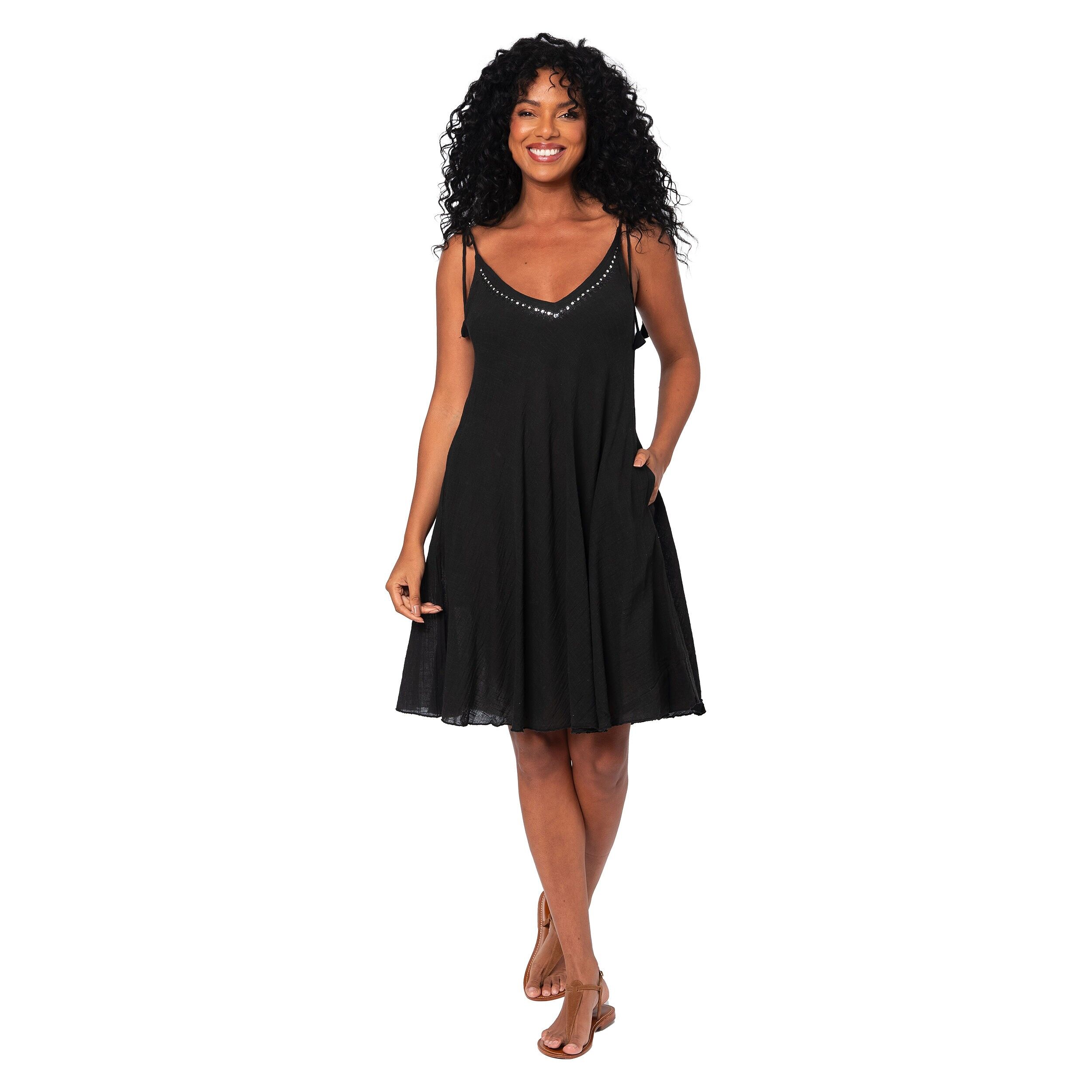 KURZES ÄRMELLOSES SOMMERKLEID MBR3001E