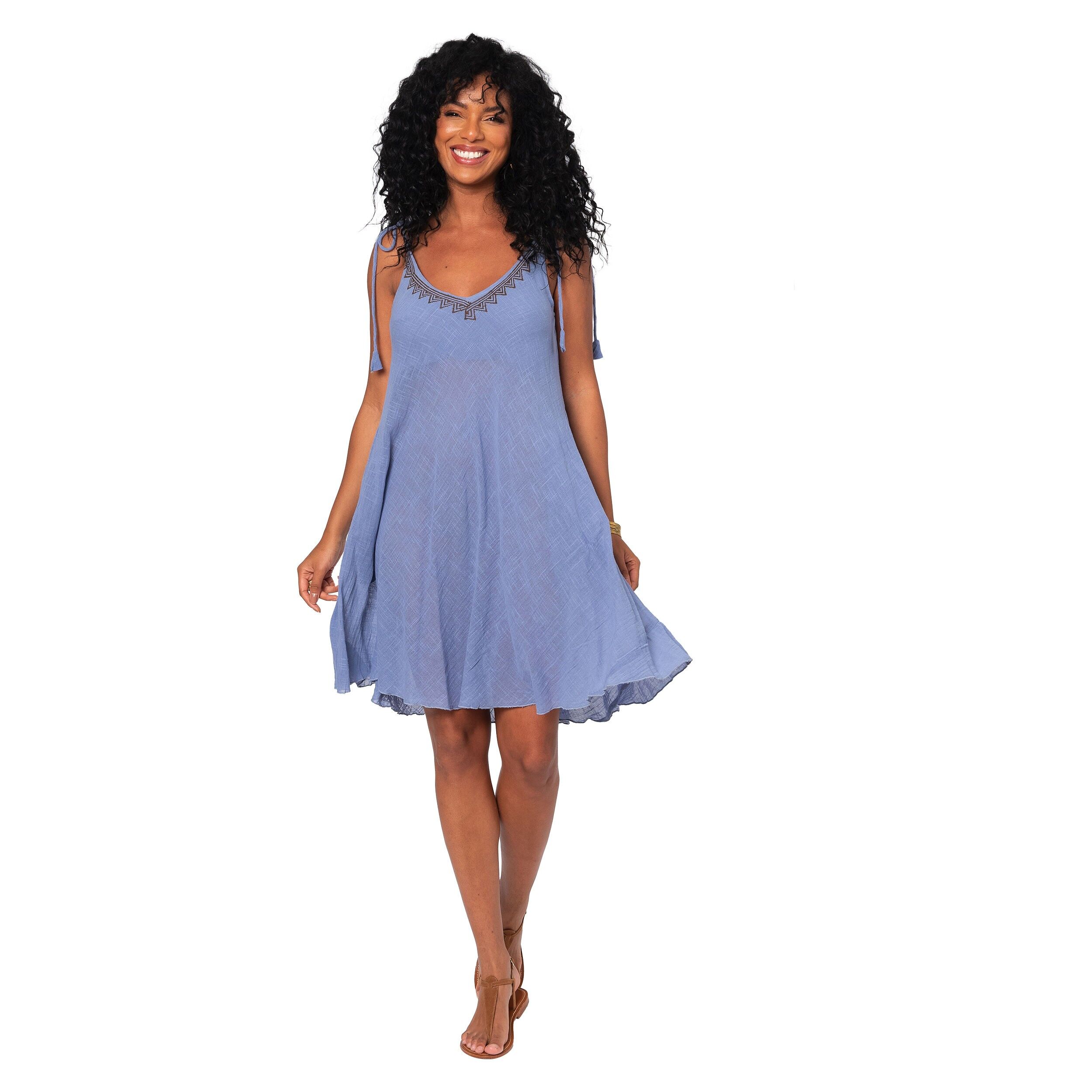 KURZES ÄRMELLOSES SOMMERKLEID MBR3002B