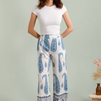Pantaloni con stampa etnica - CK08183-9
