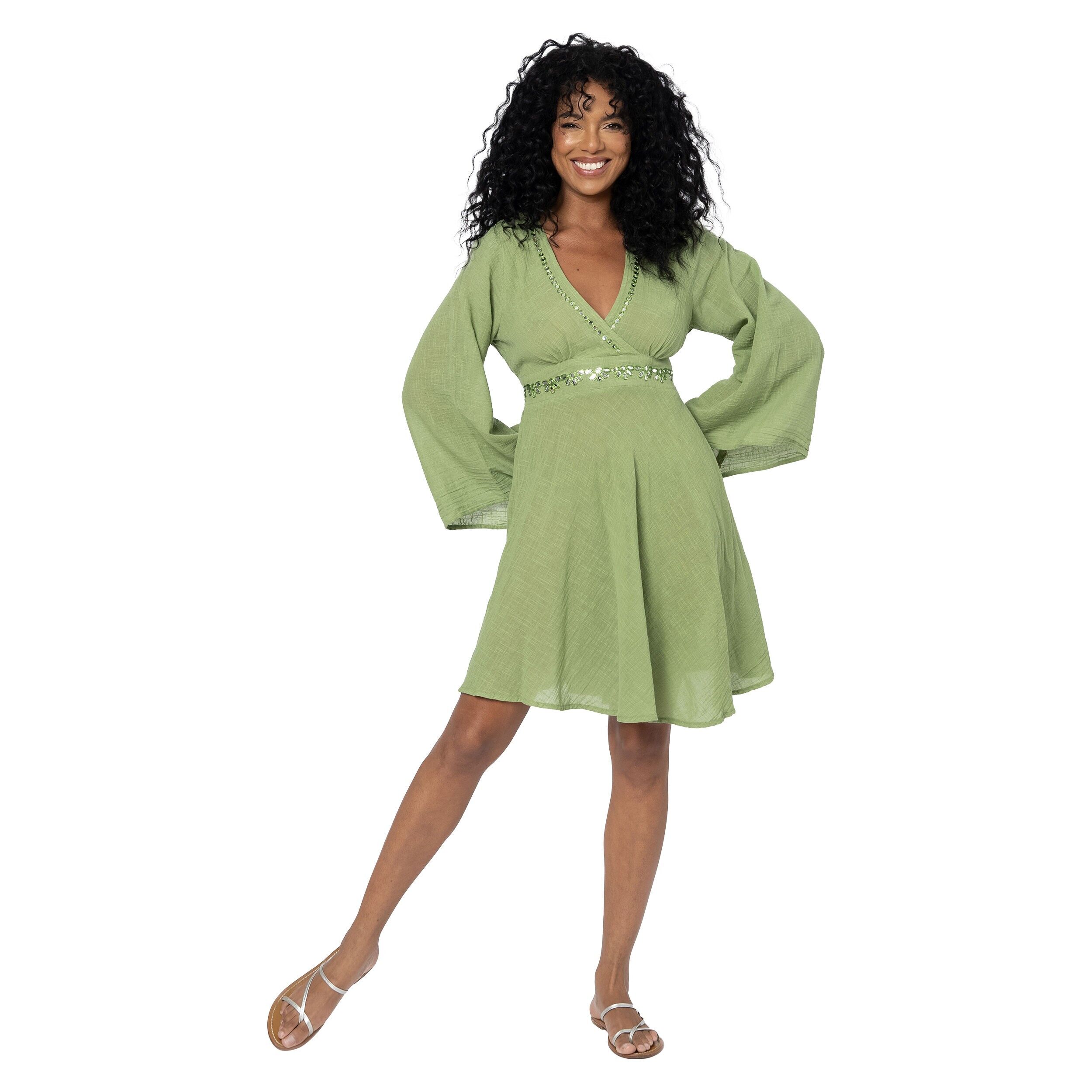 ABITO ESTIVO CORTO CON MANICHE LUNGHE MBR3008F