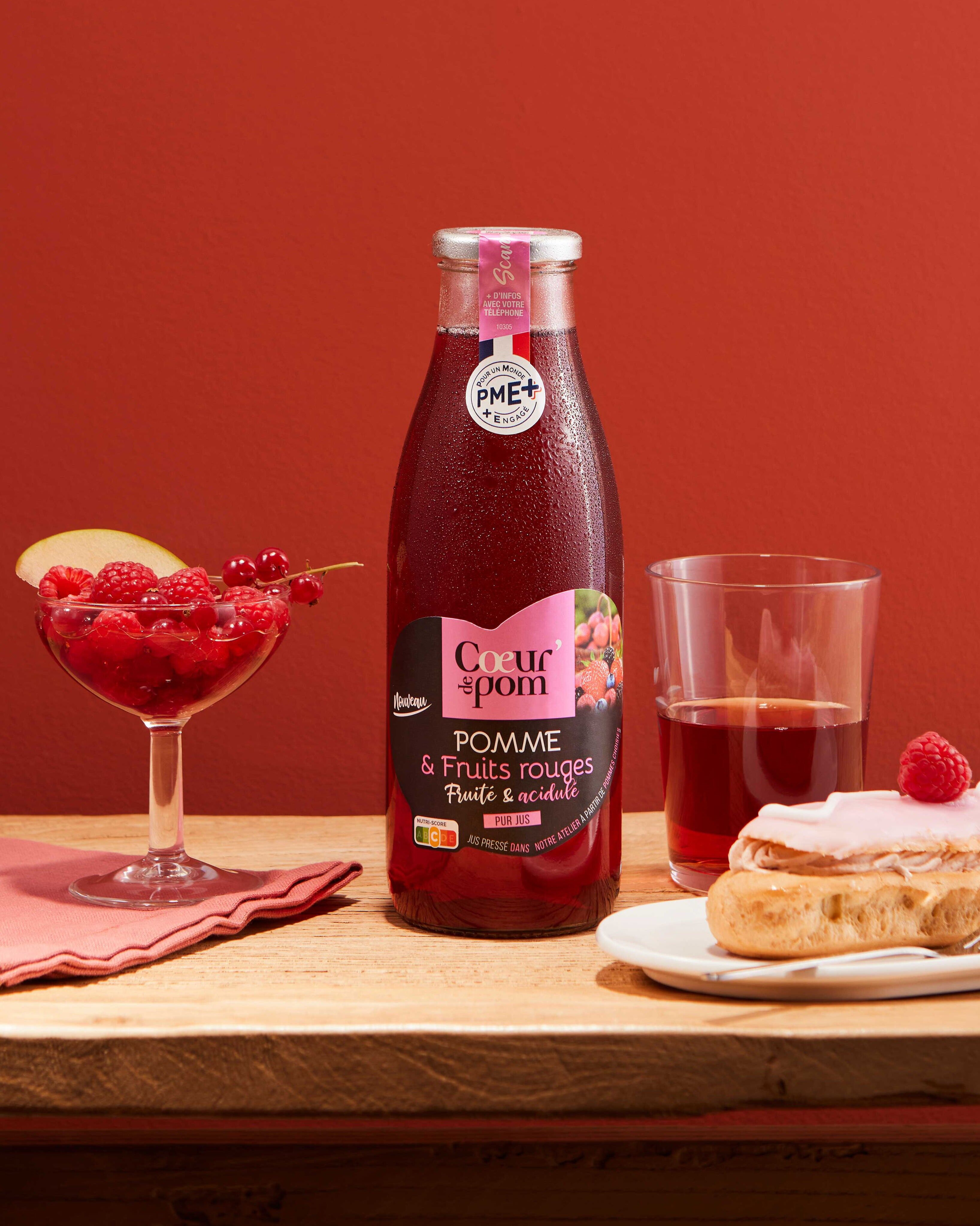 PUR JUS POMME & FRUITS ROUGES 75 CL