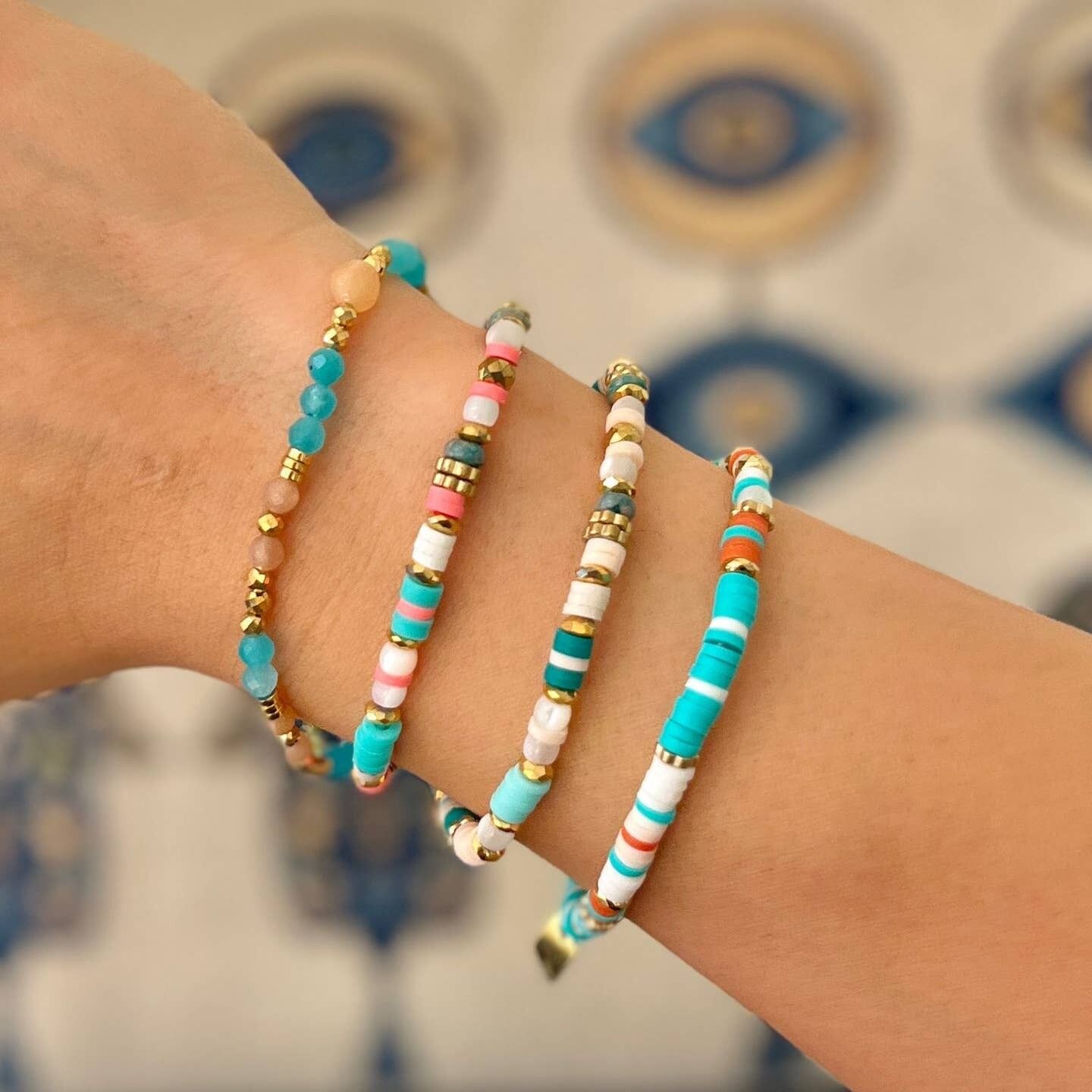 Indisches elastisches Bohem-Sommerarmband