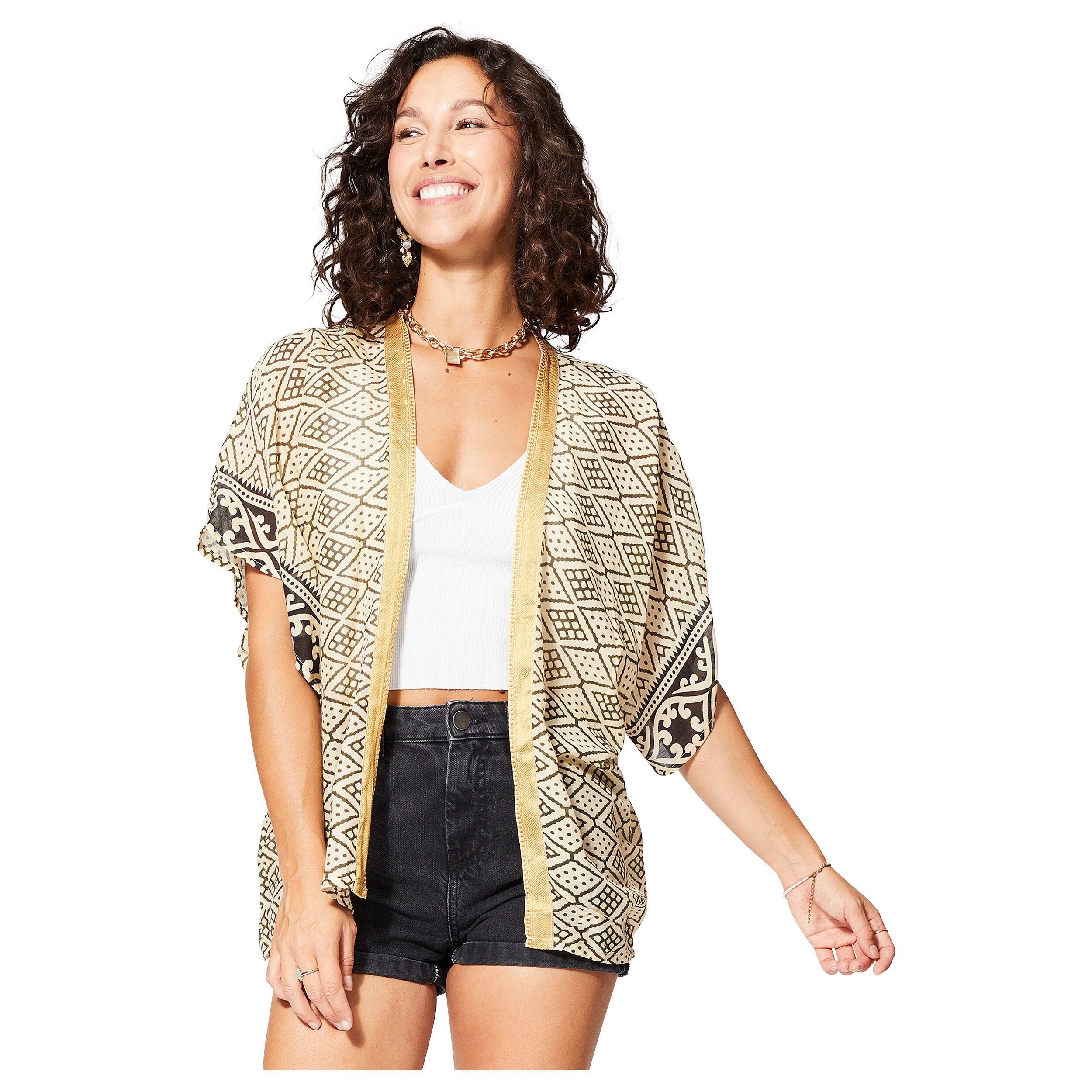 KURZER SOMMERKIMONO MIT KURZEN ÄRMELN KIM8501C