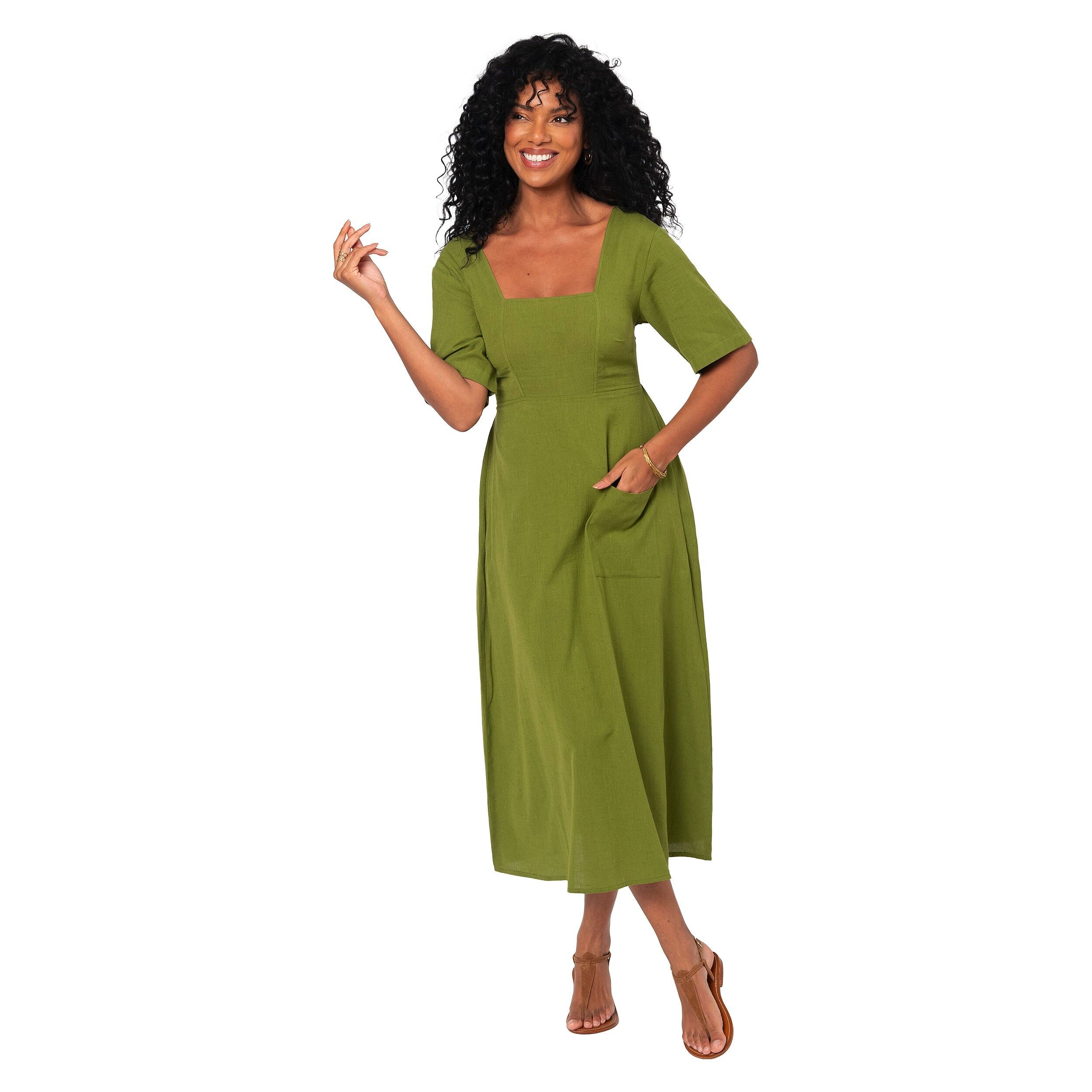 ROBE ÉTÉ LONGUE MANCHES COURTES LMAXI0002H