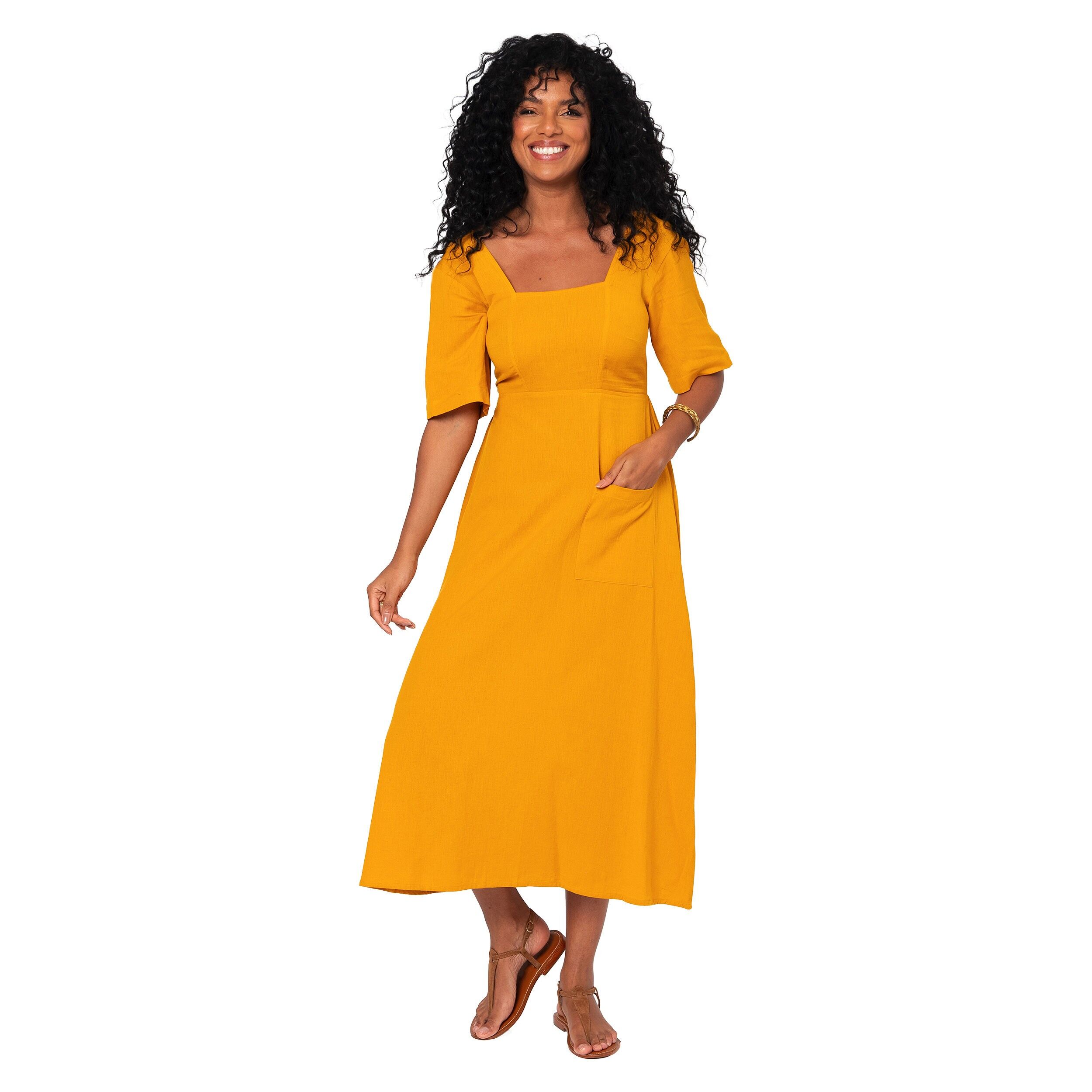 ROBE ÉTÉ LONGUE MANCHES COURTES LMAXI0002I