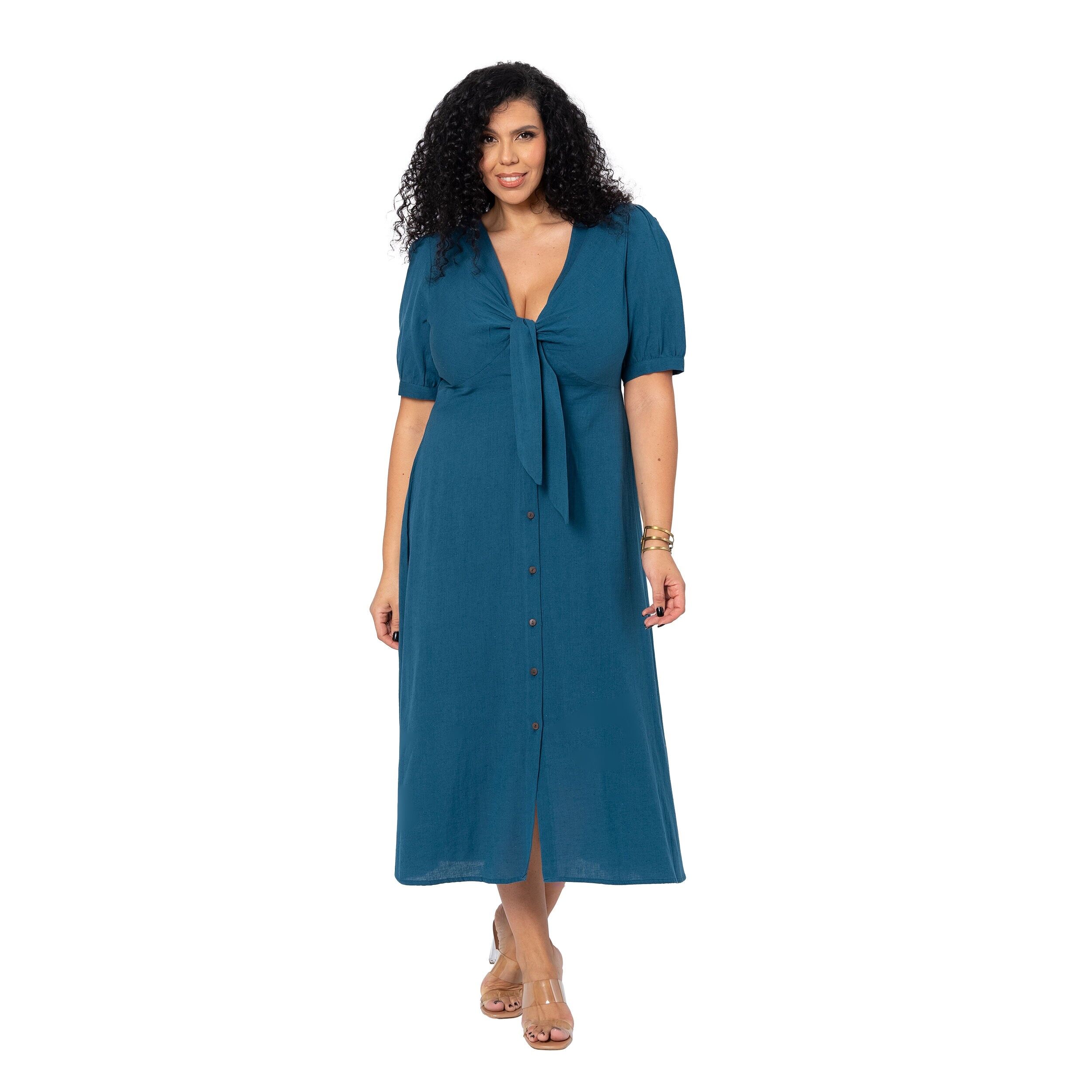 ROBE ÉTÉ LONGUE MANCHES COURTES LMAXIP0001K