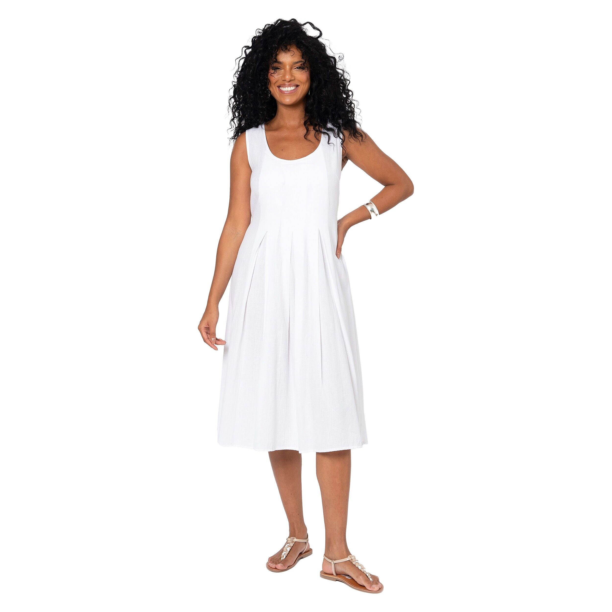 ROBE ÉTÉ MI-LONGUE SANS MANCHES LRO0003B