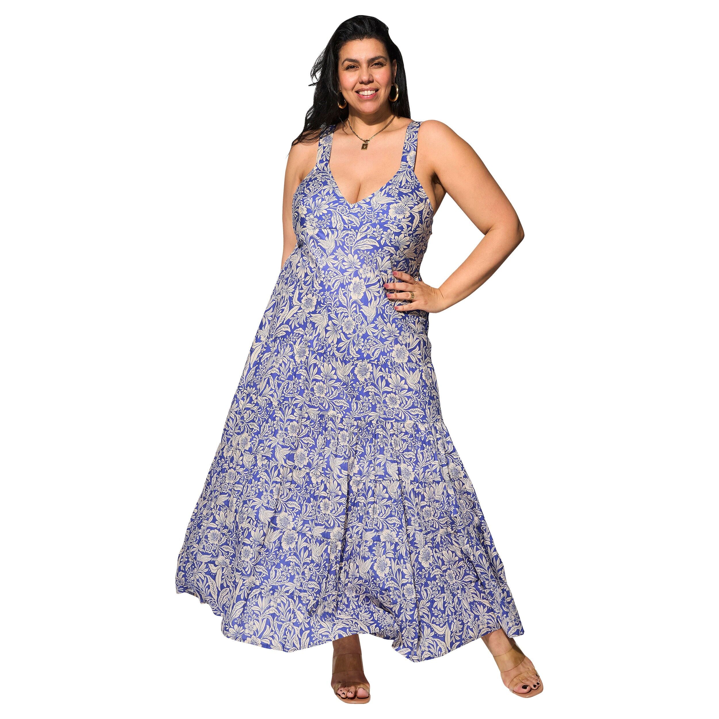 MAXIP0041G LANGES ÄRMELLOSES SOMMERKLEID