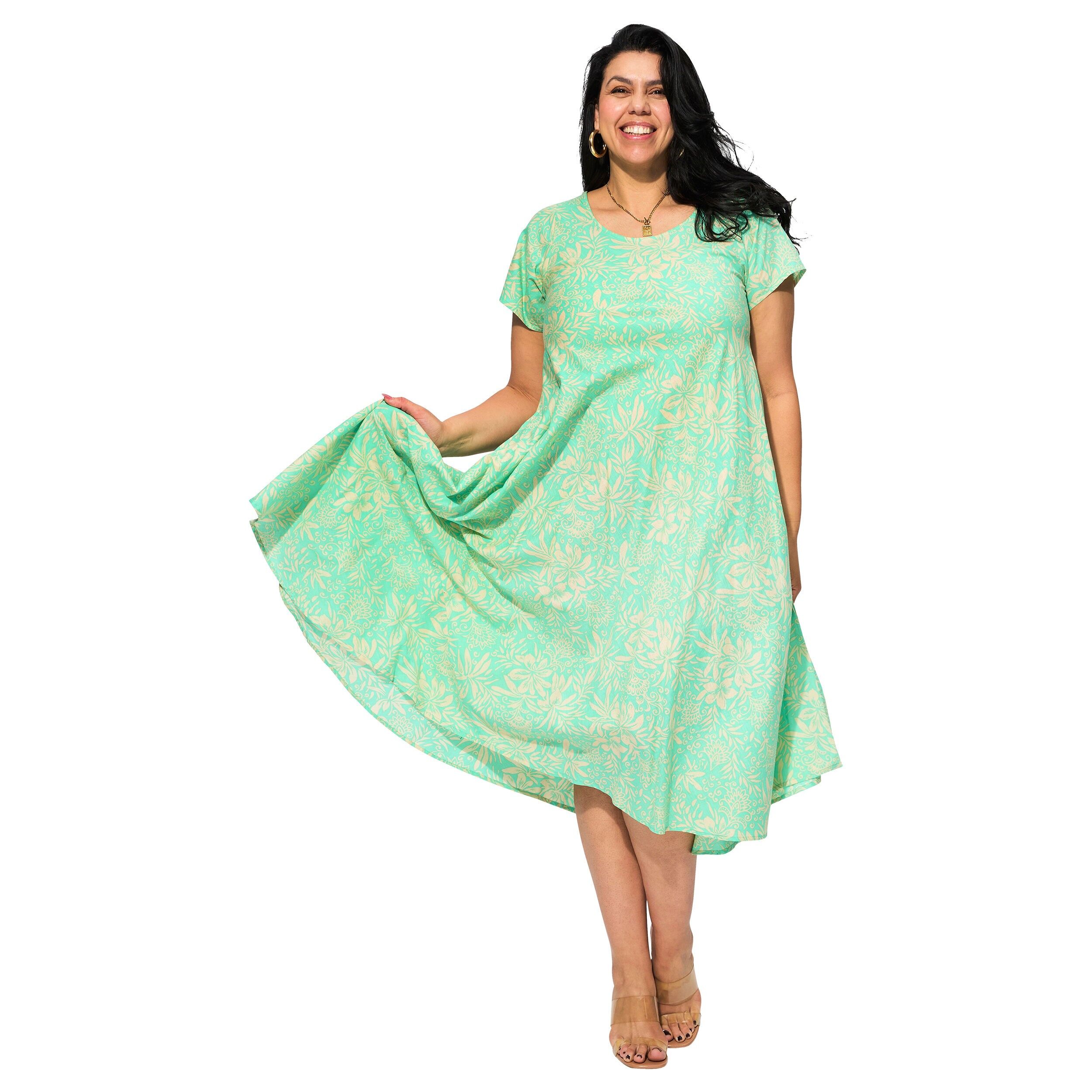 ROBE ÉTÉ MI-LONGUE MANCHES COURTES MAXIP0043E