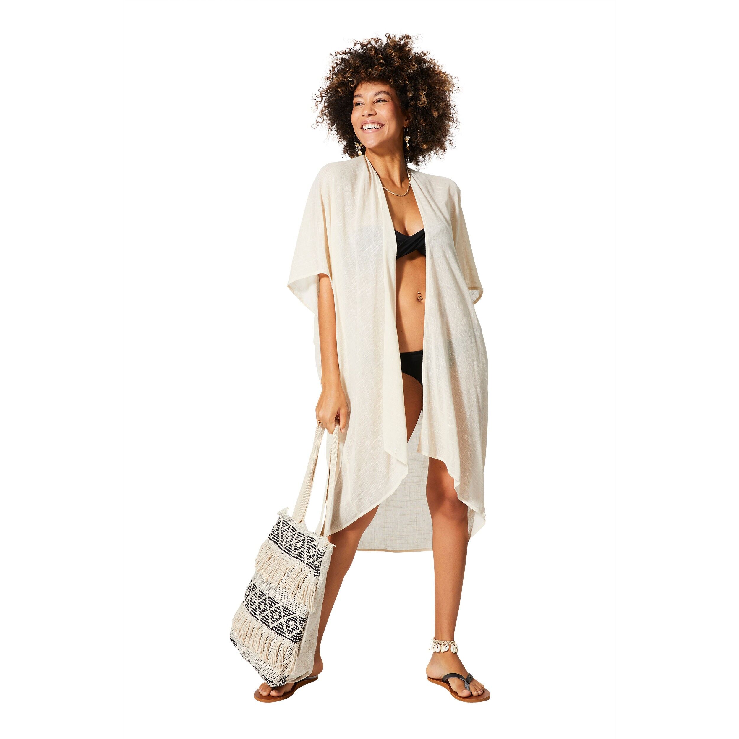 MITTELLANGER KURZÄRMELIGER SOMMERKIMONO MBK5004C