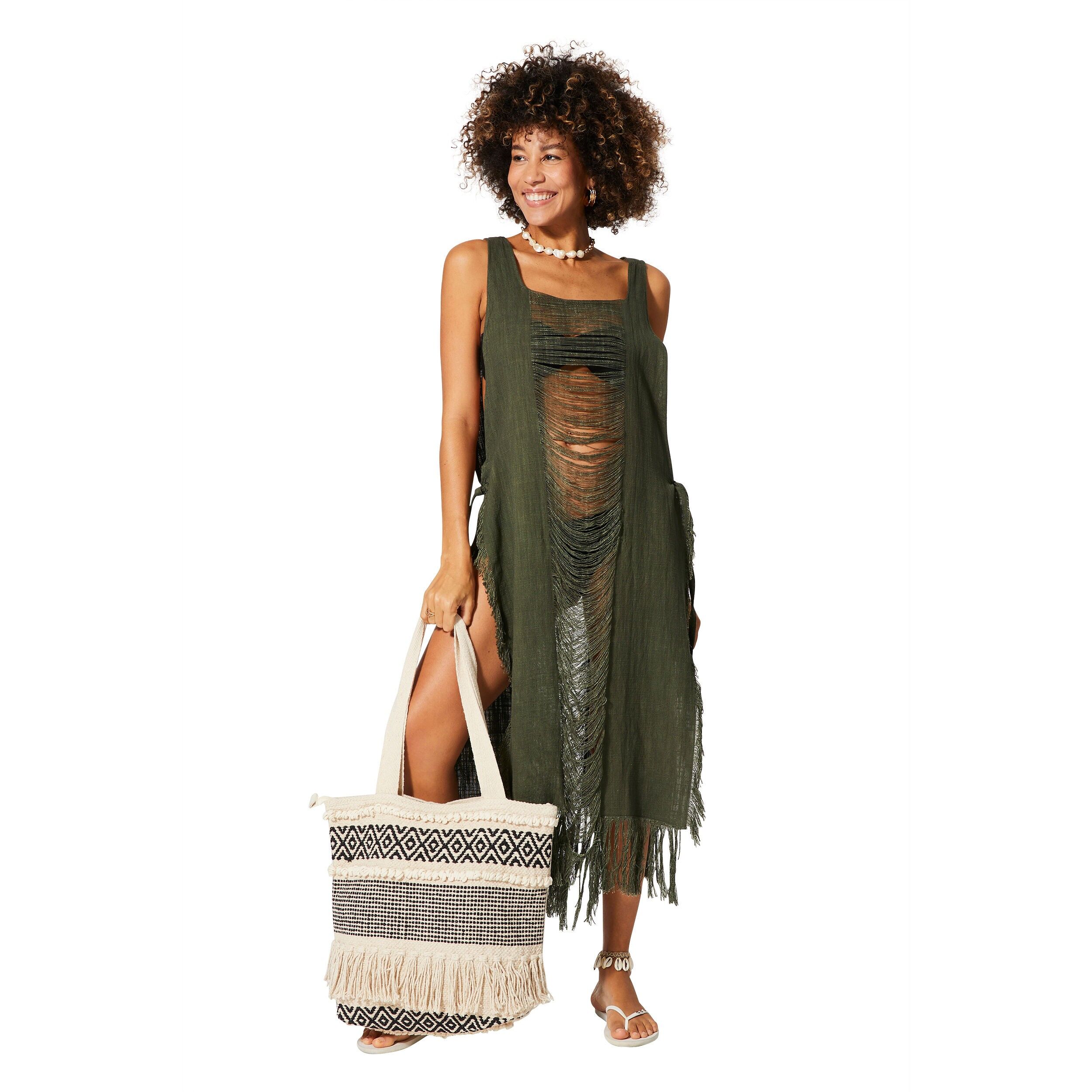 MITTELLANGES ÄRMELLOSES SOMMERKLEID MBR5000F