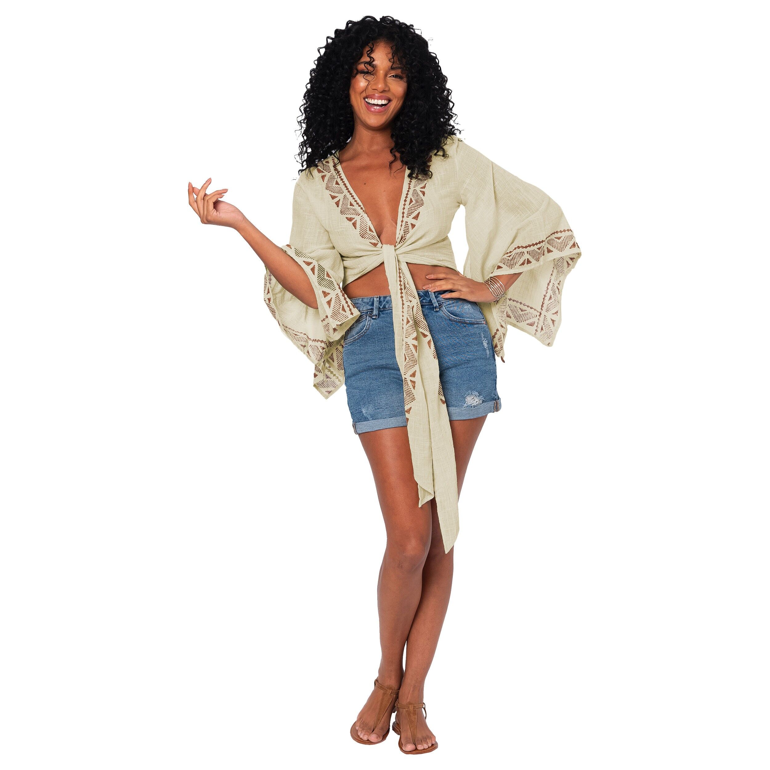 Top corto estivo a maniche corte MBTOP3001A