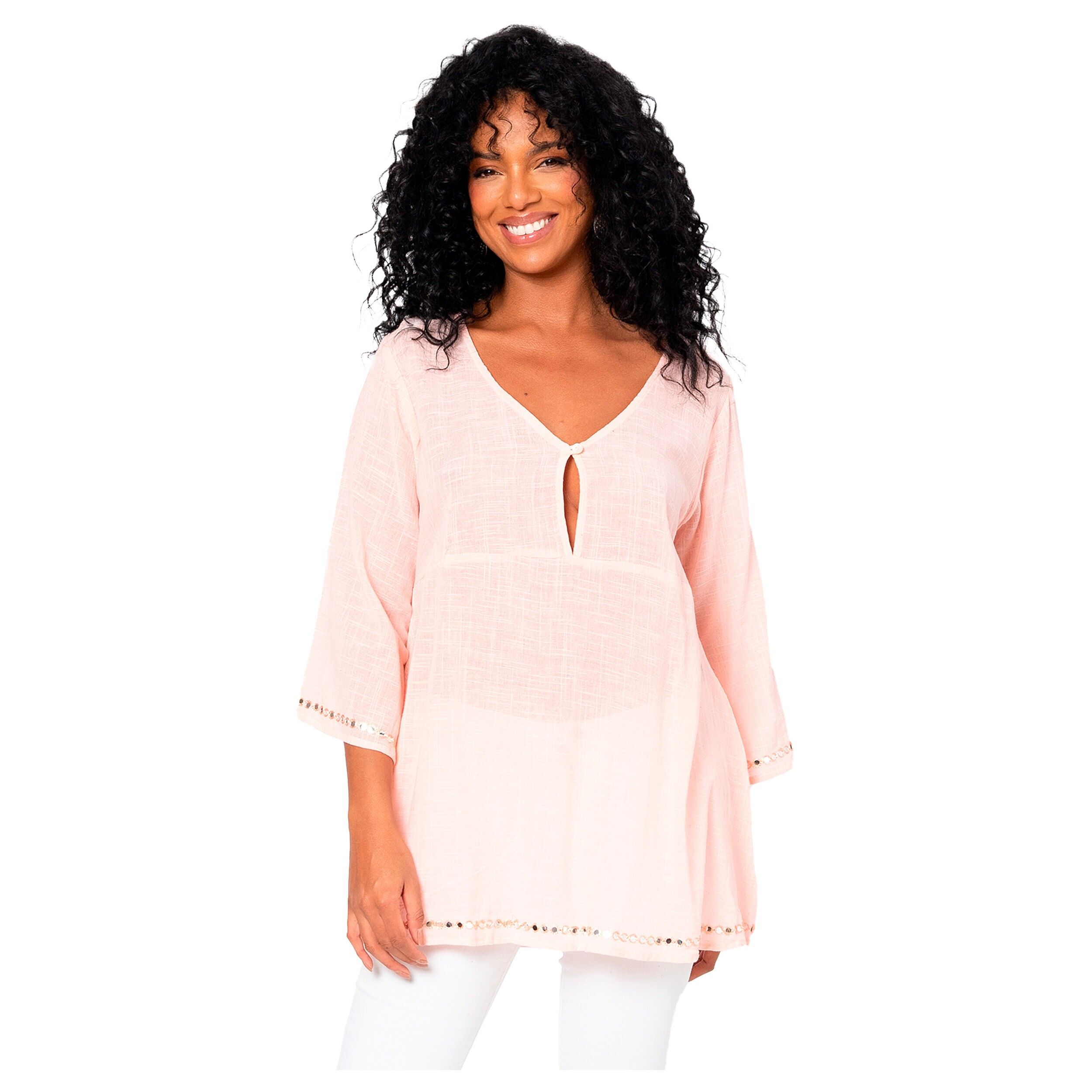 TUNICA ESTIVA LUNGA MANICHE 3/4 MBTOP3003F