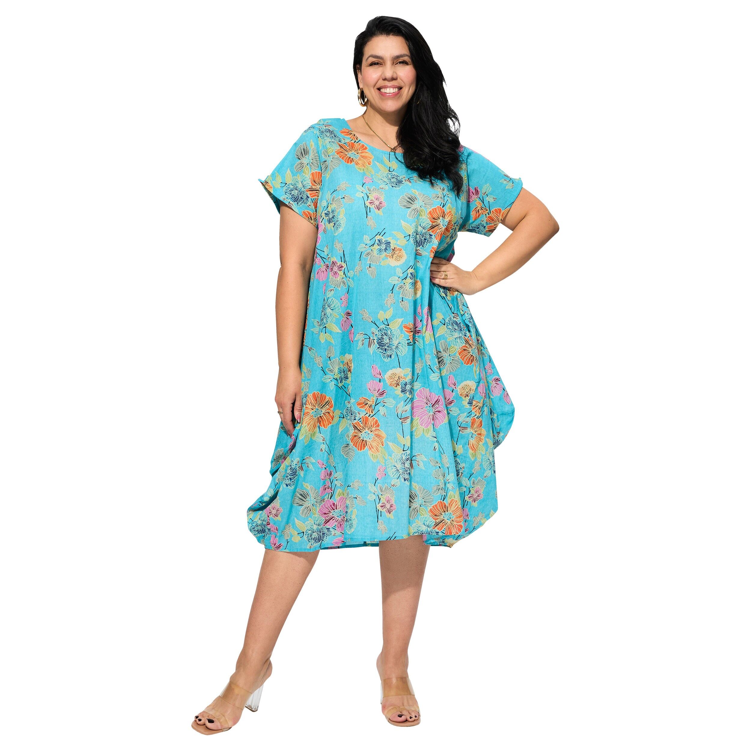 ABITO ESTIVO A MANICHE CORTE E LUNGHEZZA MEDIA ROP0176C