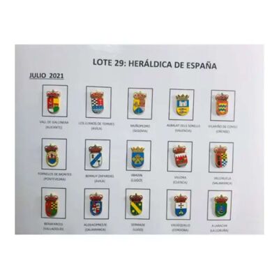 Pins - Lot Nº29 Heraldic Shields Spain