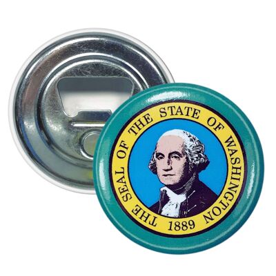 Bottle opener magnet - Washington State Flag - USA