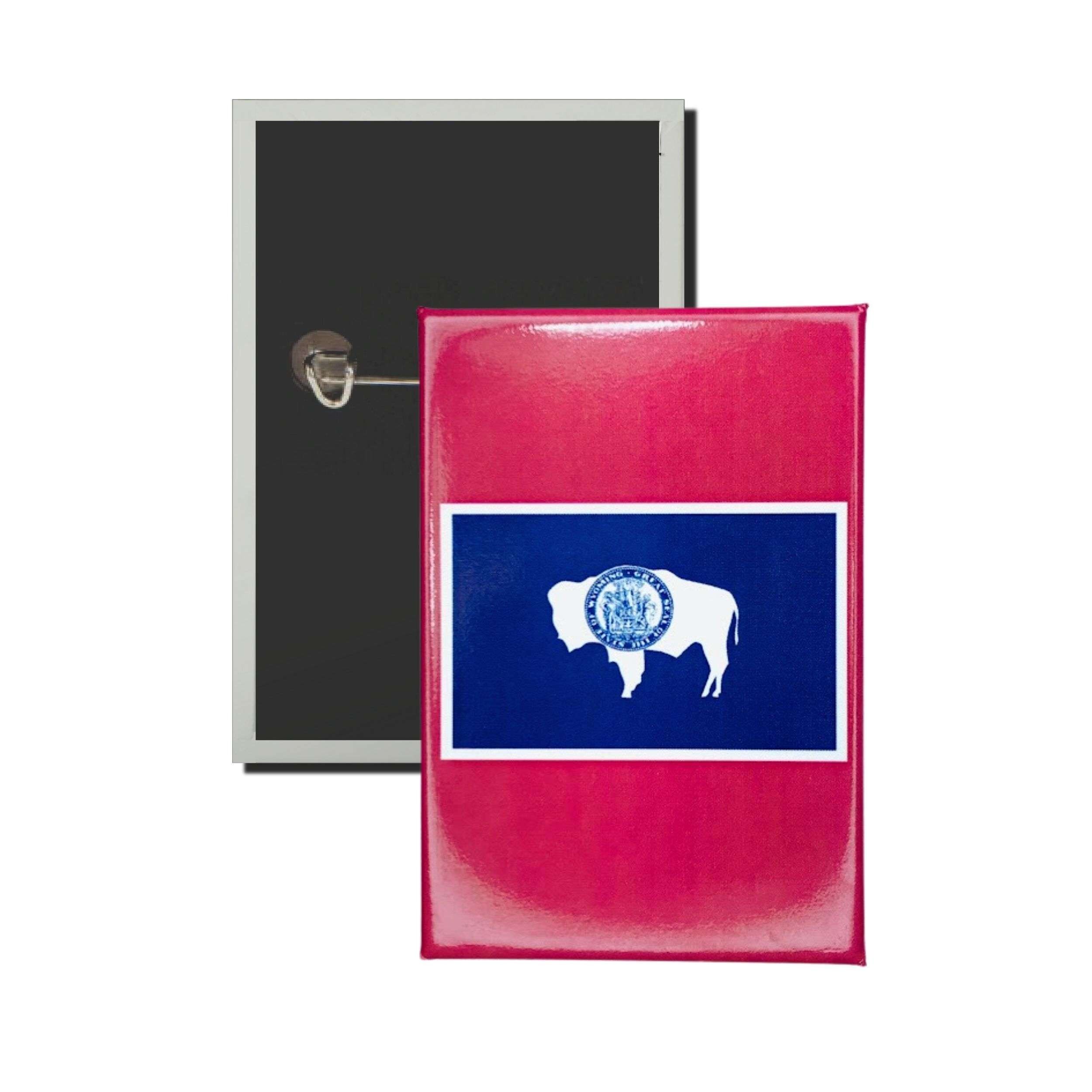 Plaque verticale - Drapeau de l'État du Wyoming - États-Unis