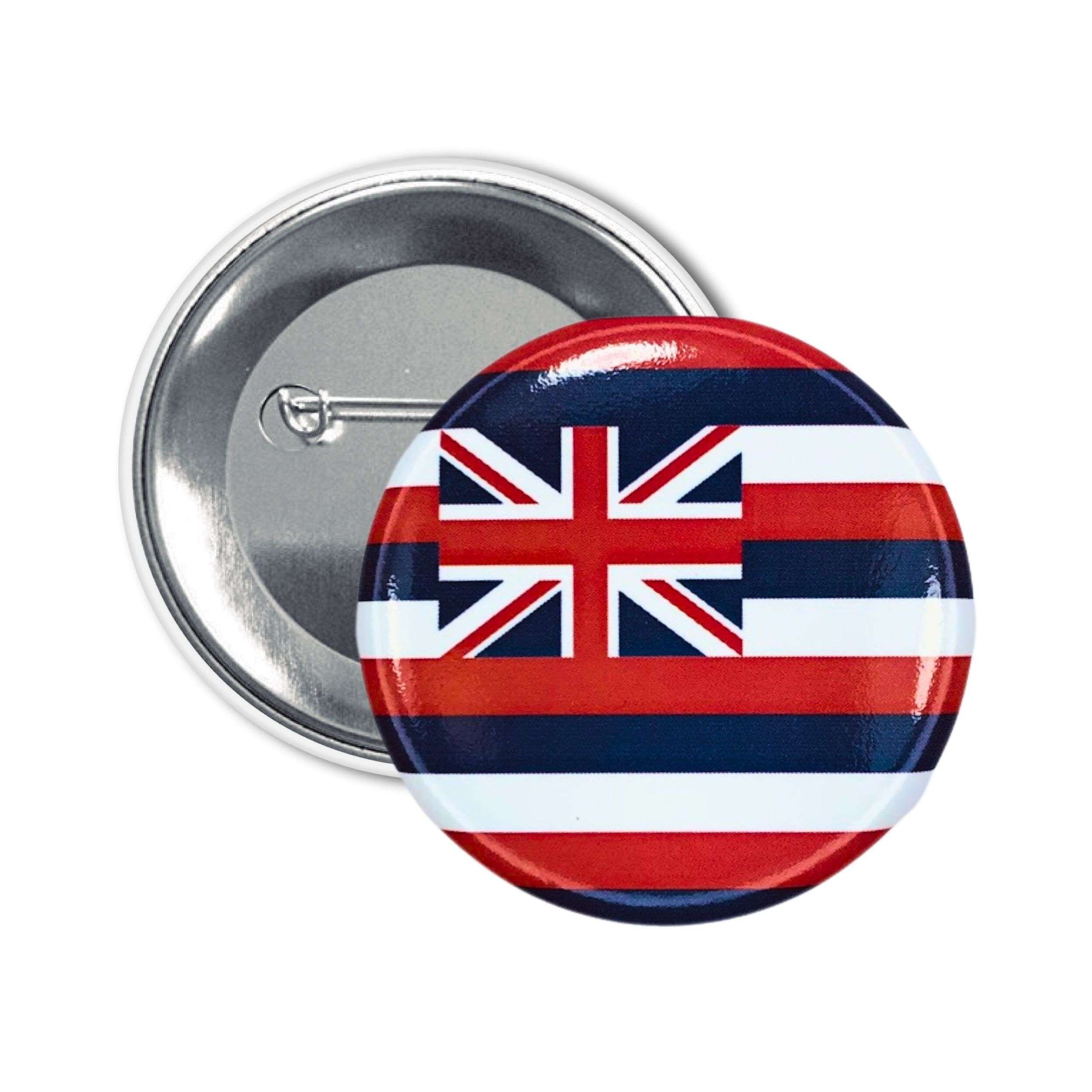 Badge rond - Drapeau de l'État d'Hawaï - États-Unis