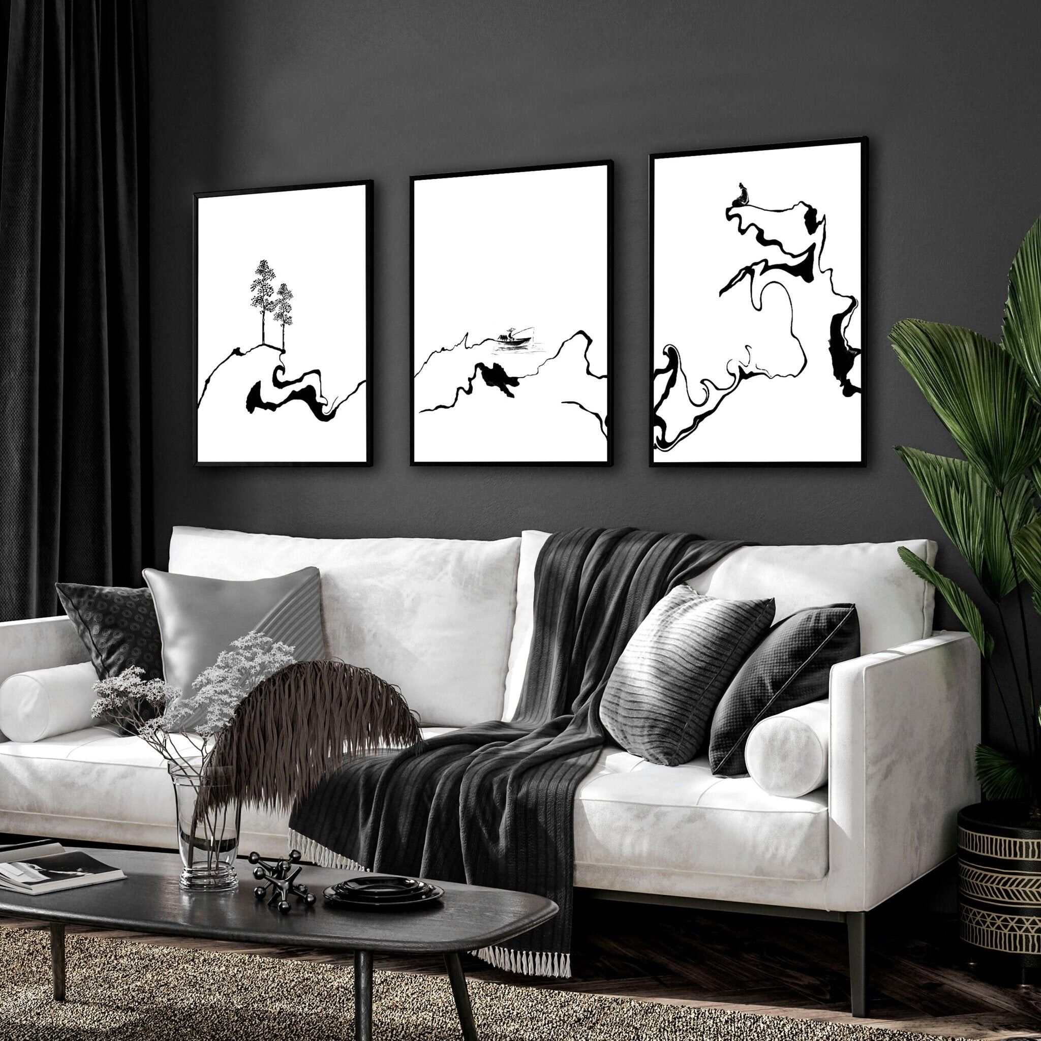 Zen Art | Set di 3 stampe artistiche da parete