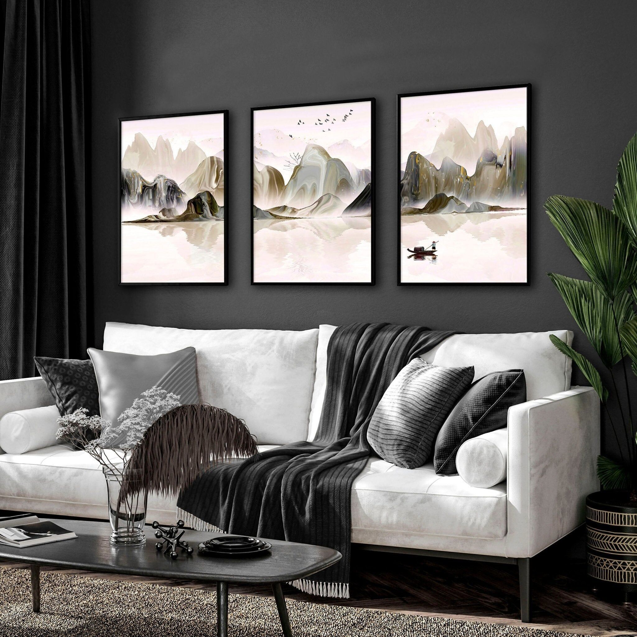 Stampa artistica giapponese | set di 3 stampe artistiche da parete