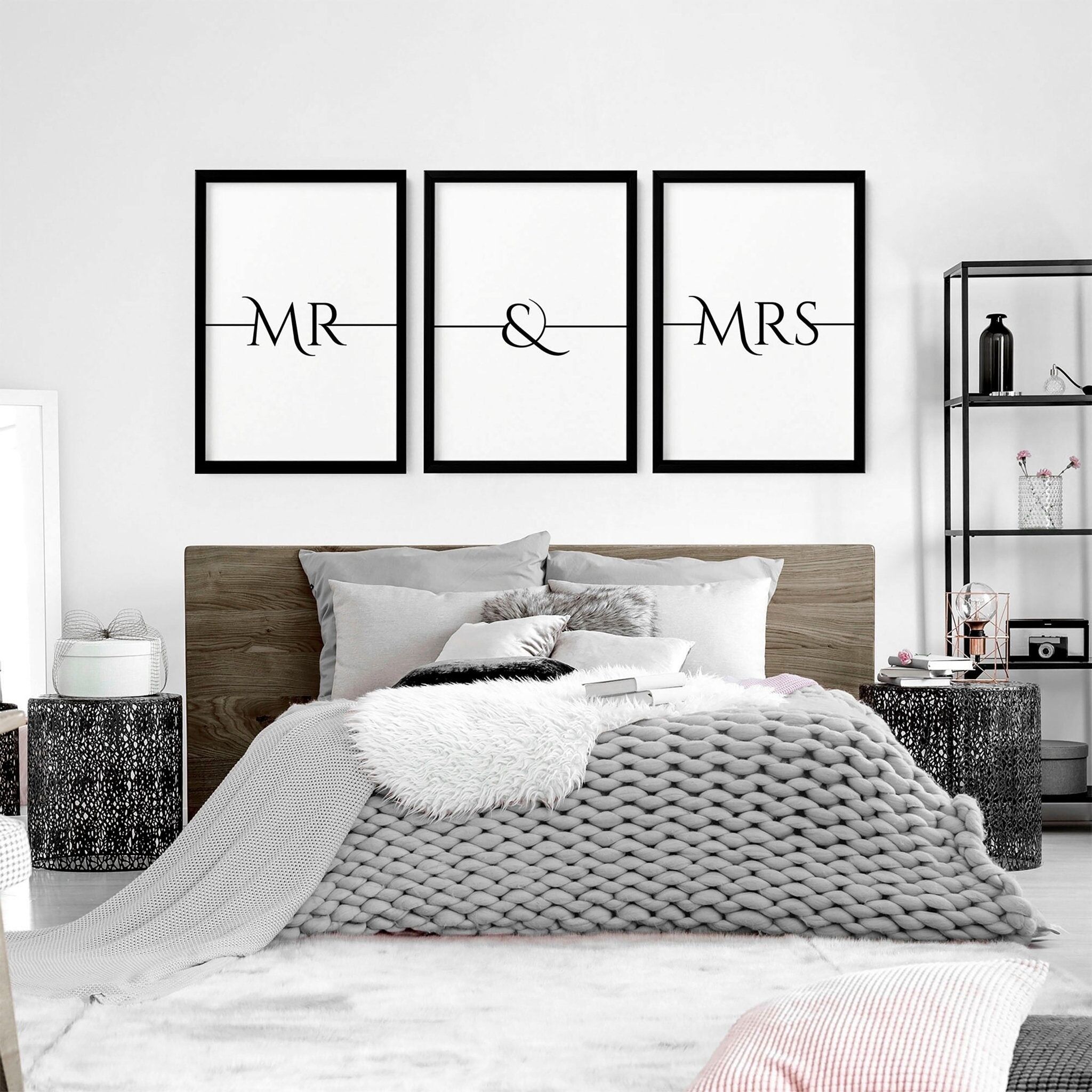 Primo regalo di anniversario di matrimonio | set di 3 stampe artistiche da parete