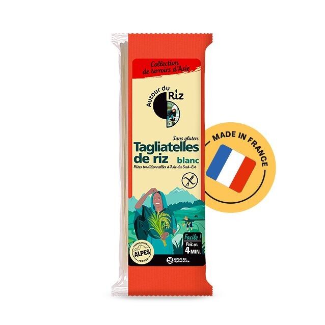 Tagliatelle de arroz blanco ecológico 200 g